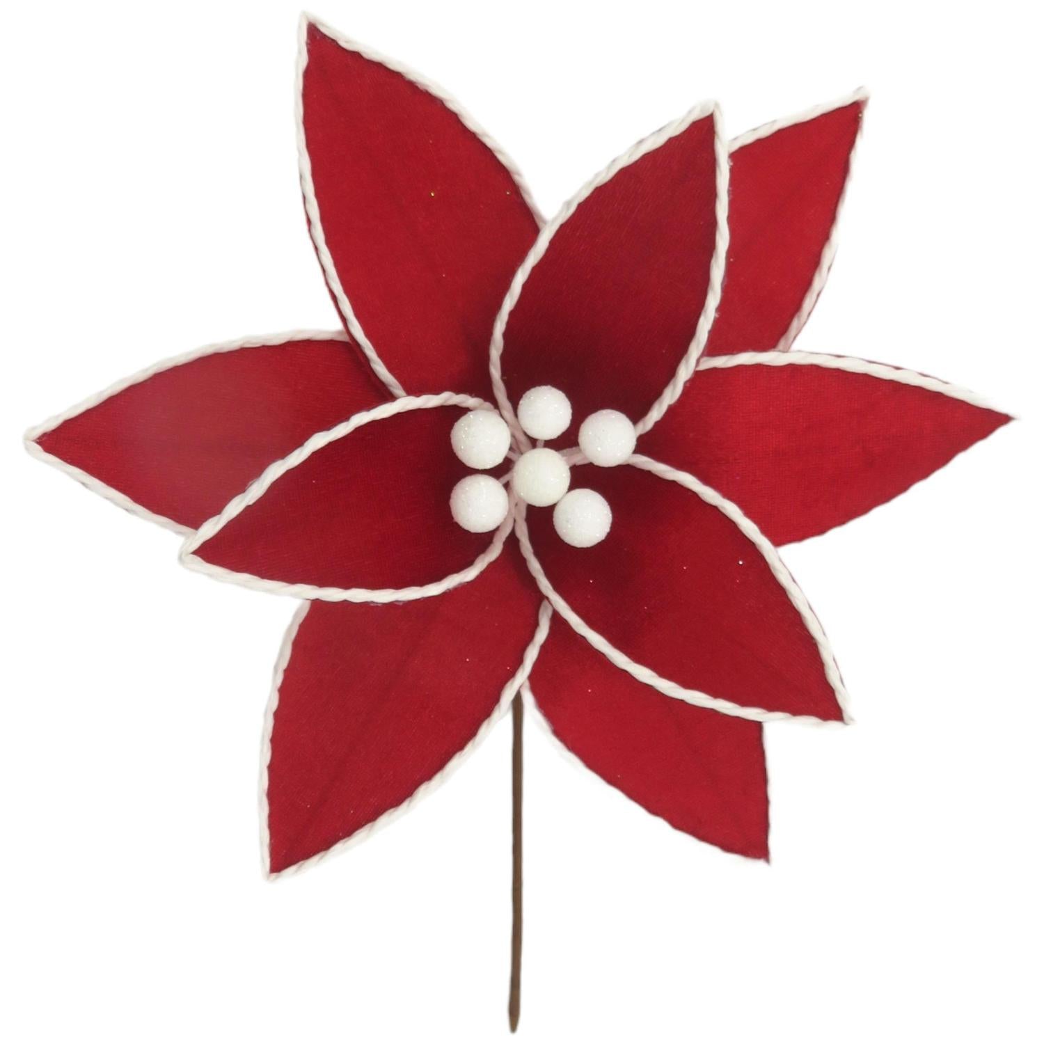 Rama 30X30Cm Flor Navidad   F241