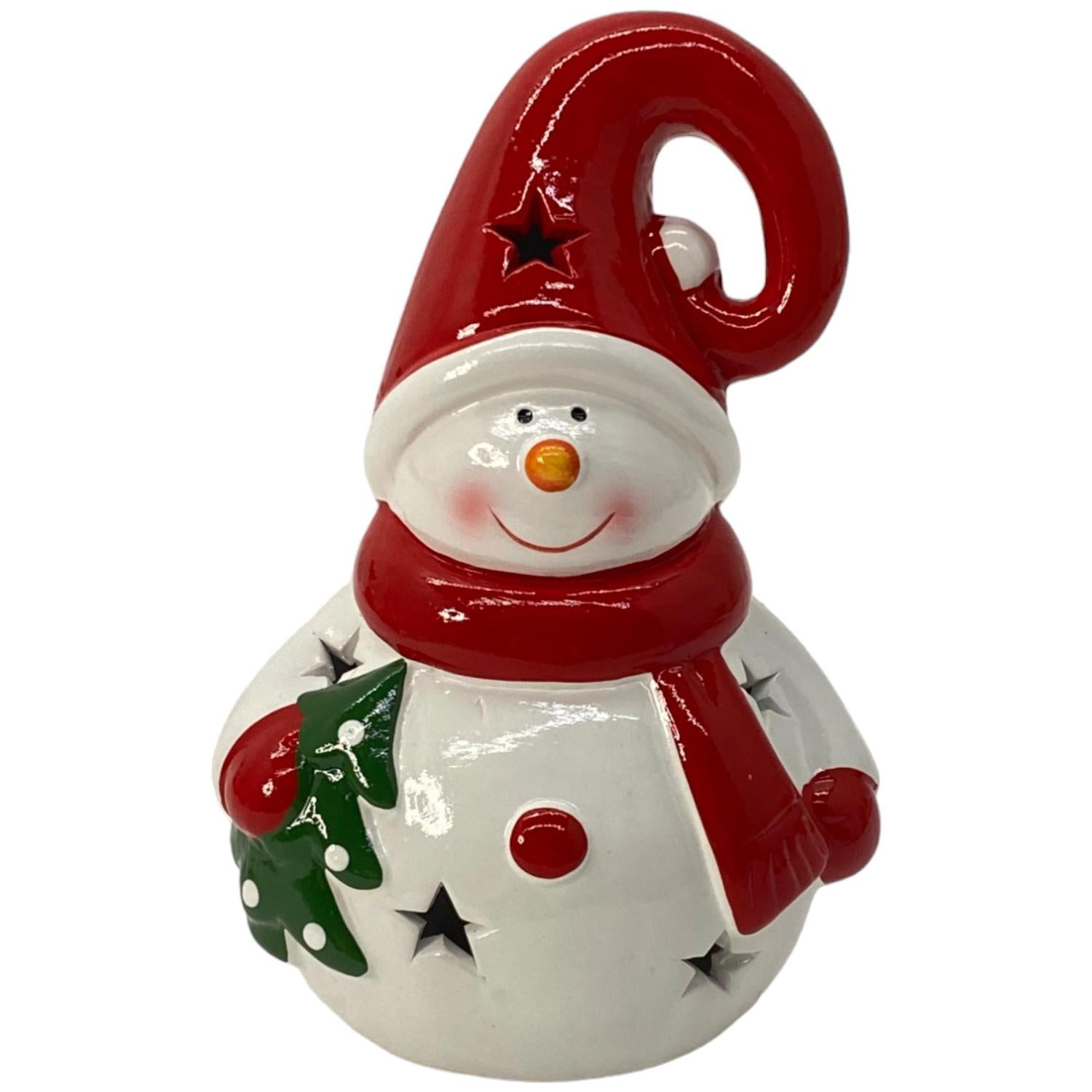 Muñeco Nieve 8X13Cm Luz Navidad  F241
