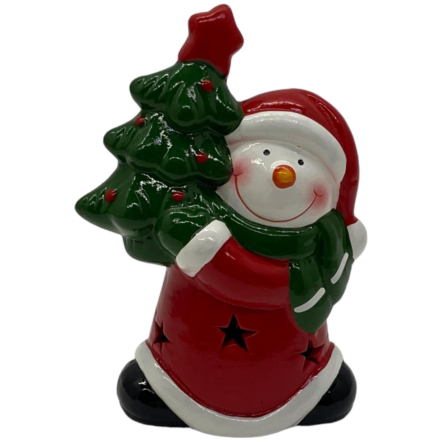 Muñeco Nieve 9X13Cm Luz Navidad  F241