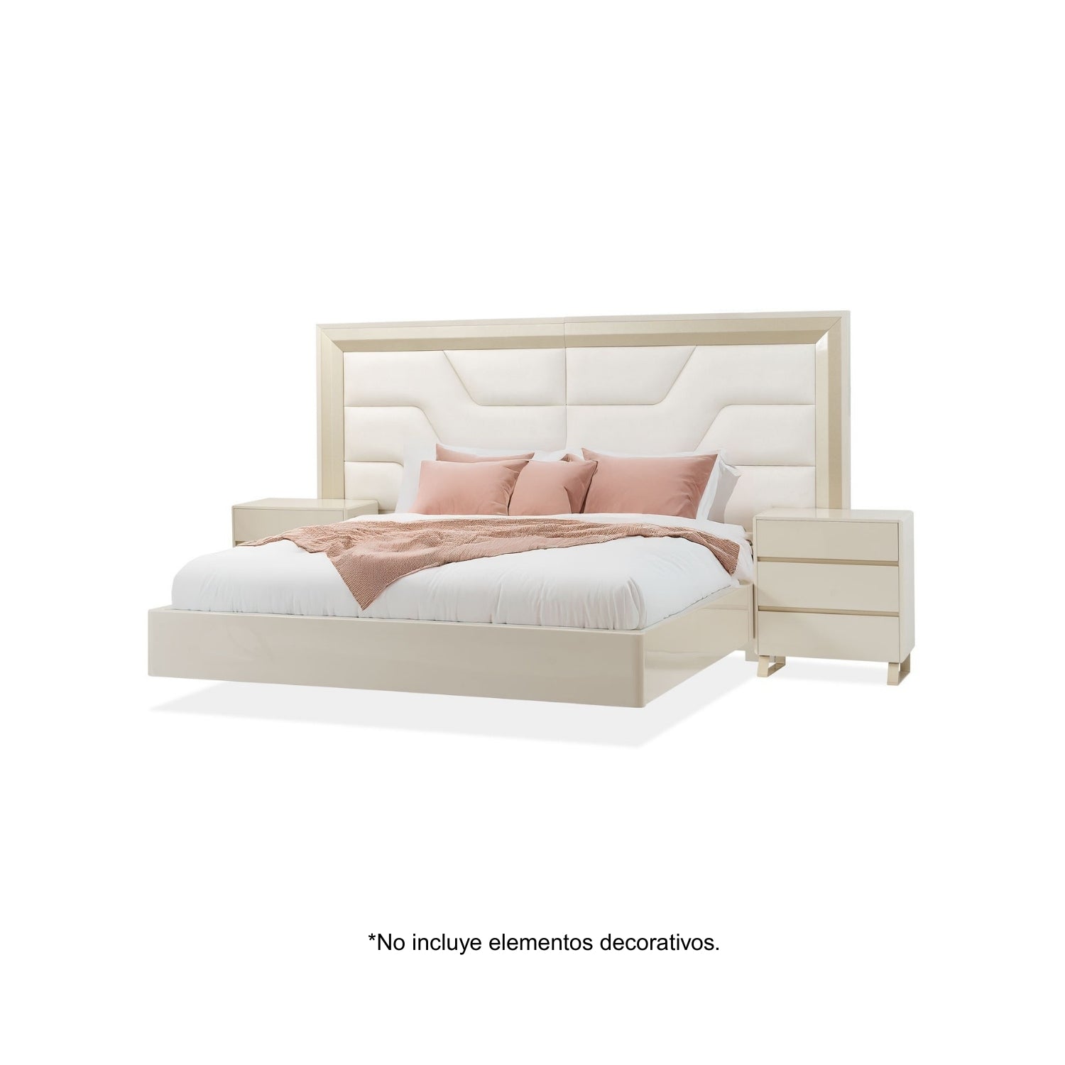 Cama Doble Bulgari Eurolino Perla, Champaña