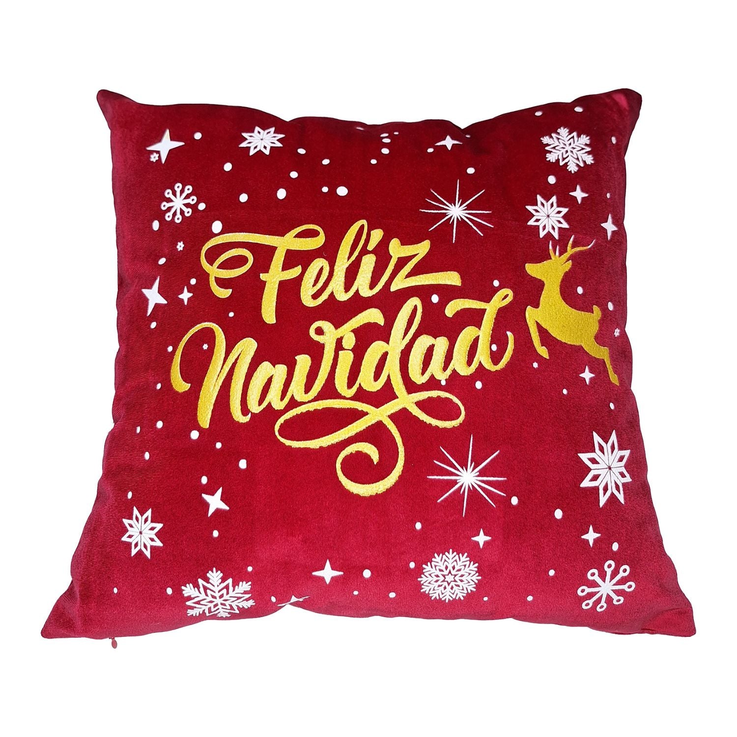 Cojin 45X45 Rojo Feliz Navidad
