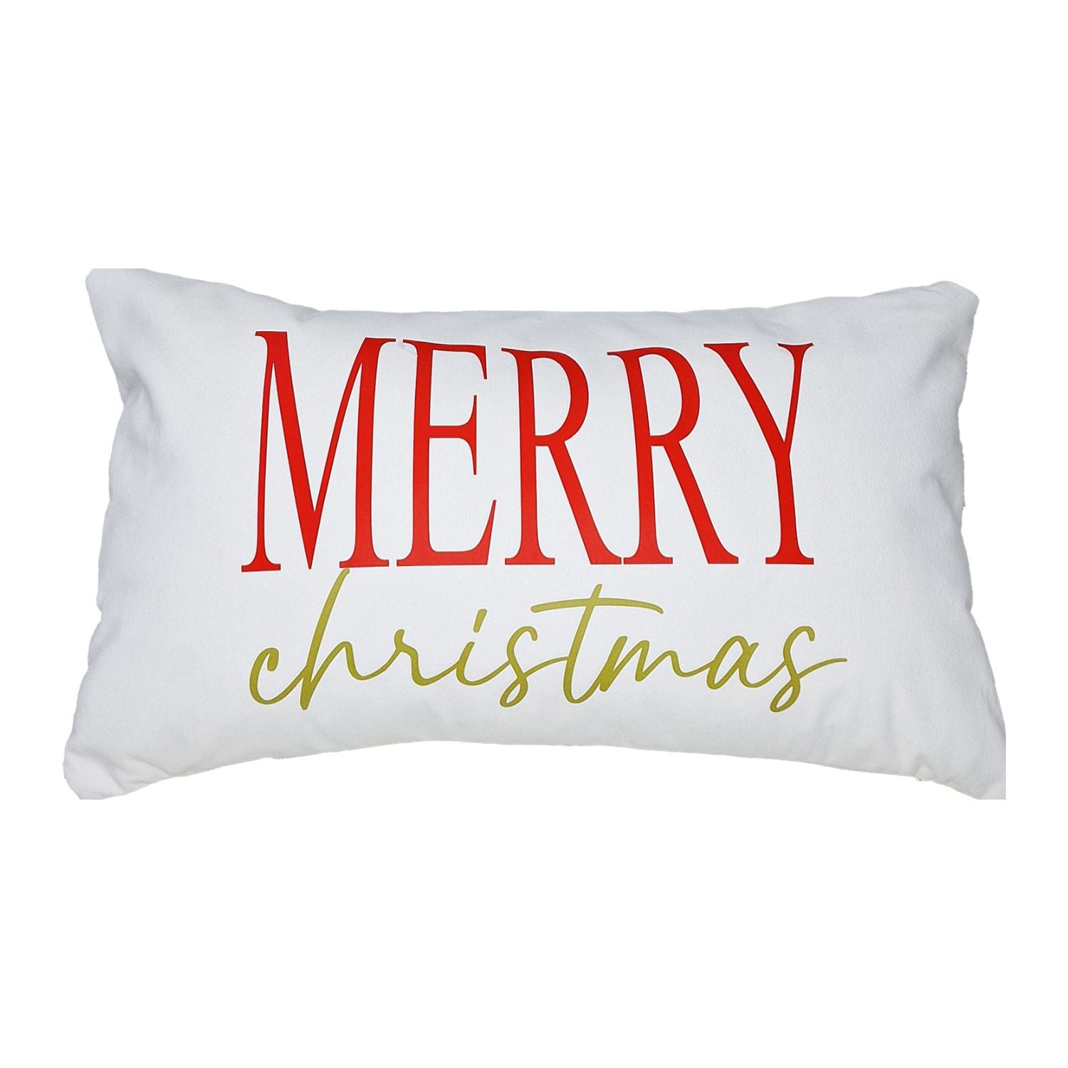 Cojin 30X50 Beige Merry Chris Rojo