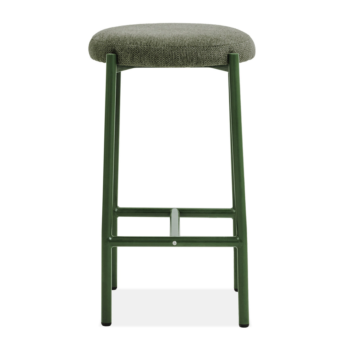Silla Para Barra Arthur Velvet Verde Olivo