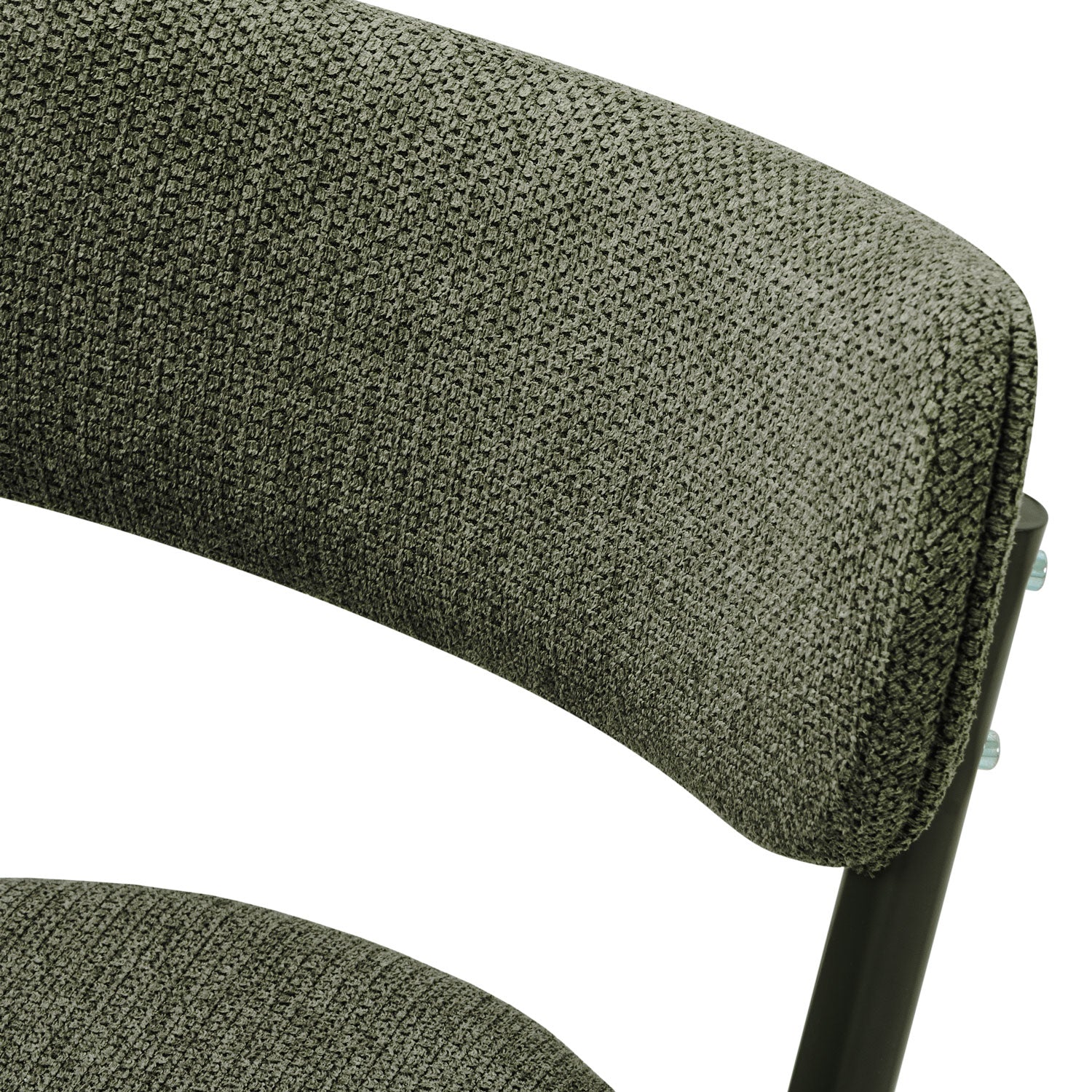Silla Para Barra Arthur Lino Verde Olivo Premium