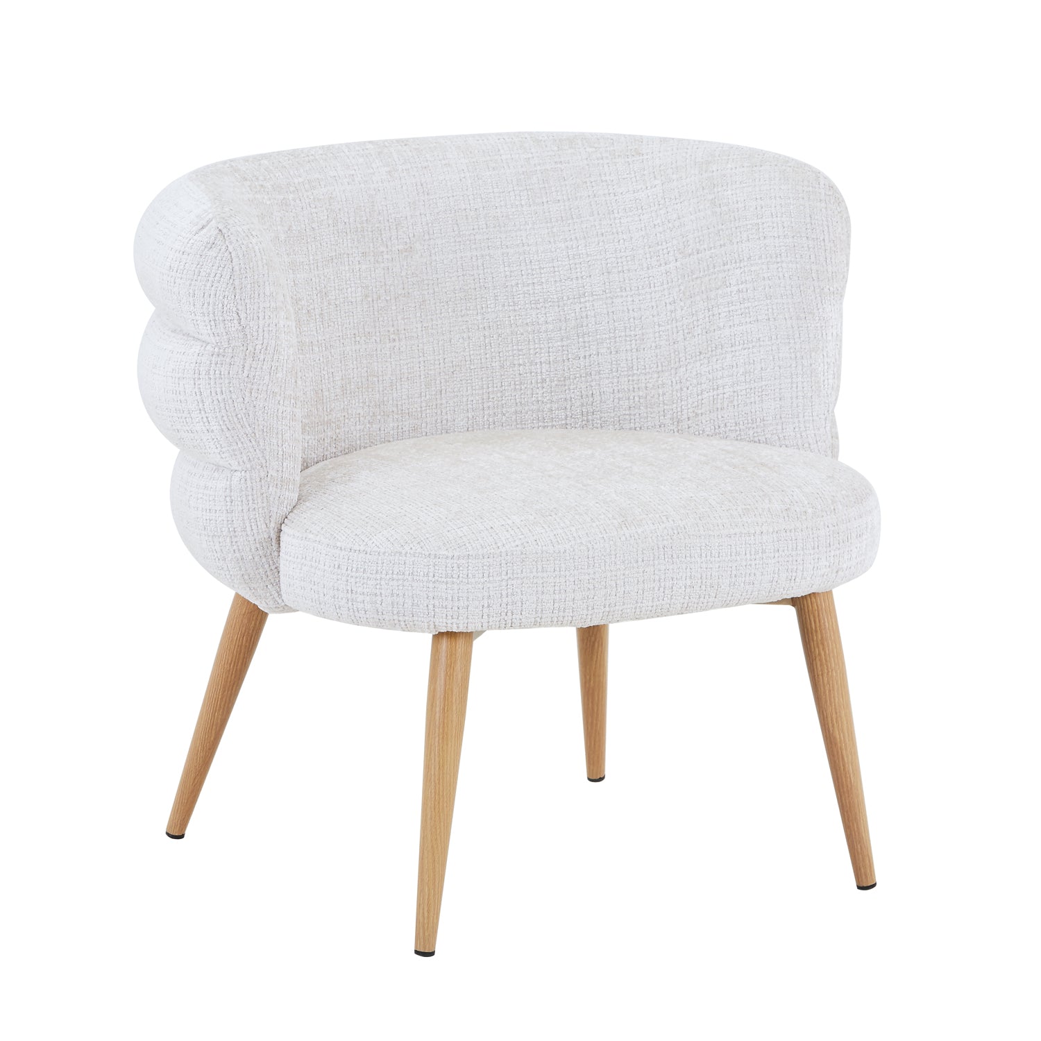 Poltrona Elsa Chenille Crudo, Natural