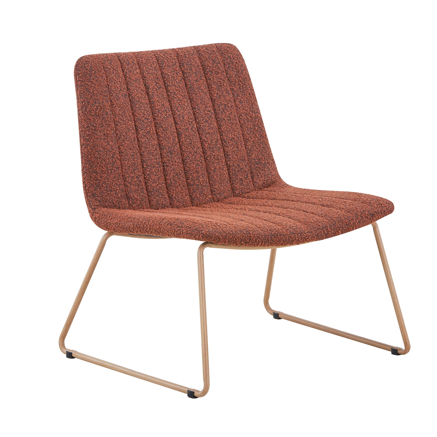 Poltrona Kronos Lino Ladrillo, Natural