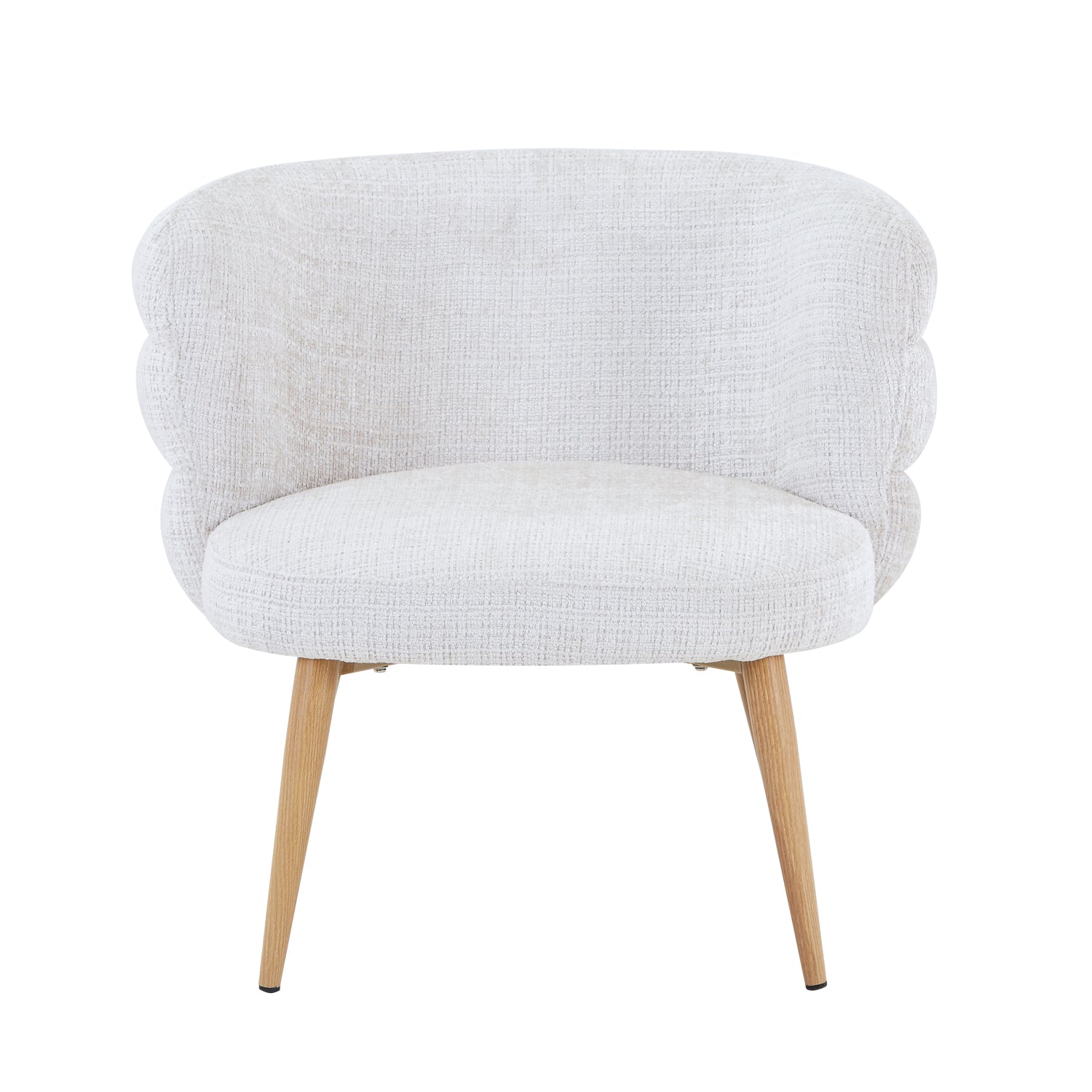 Poltrona Elsa Chenille Crudo, Natural