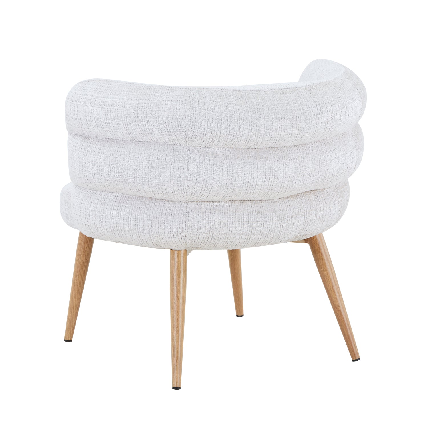 Poltrona Elsa Chenille Crudo, Natural