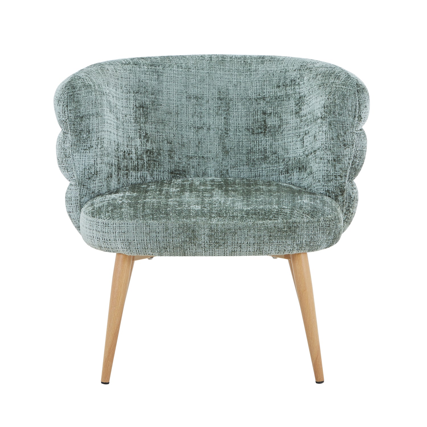 Poltrona Elsa Chenille Menta, Natural