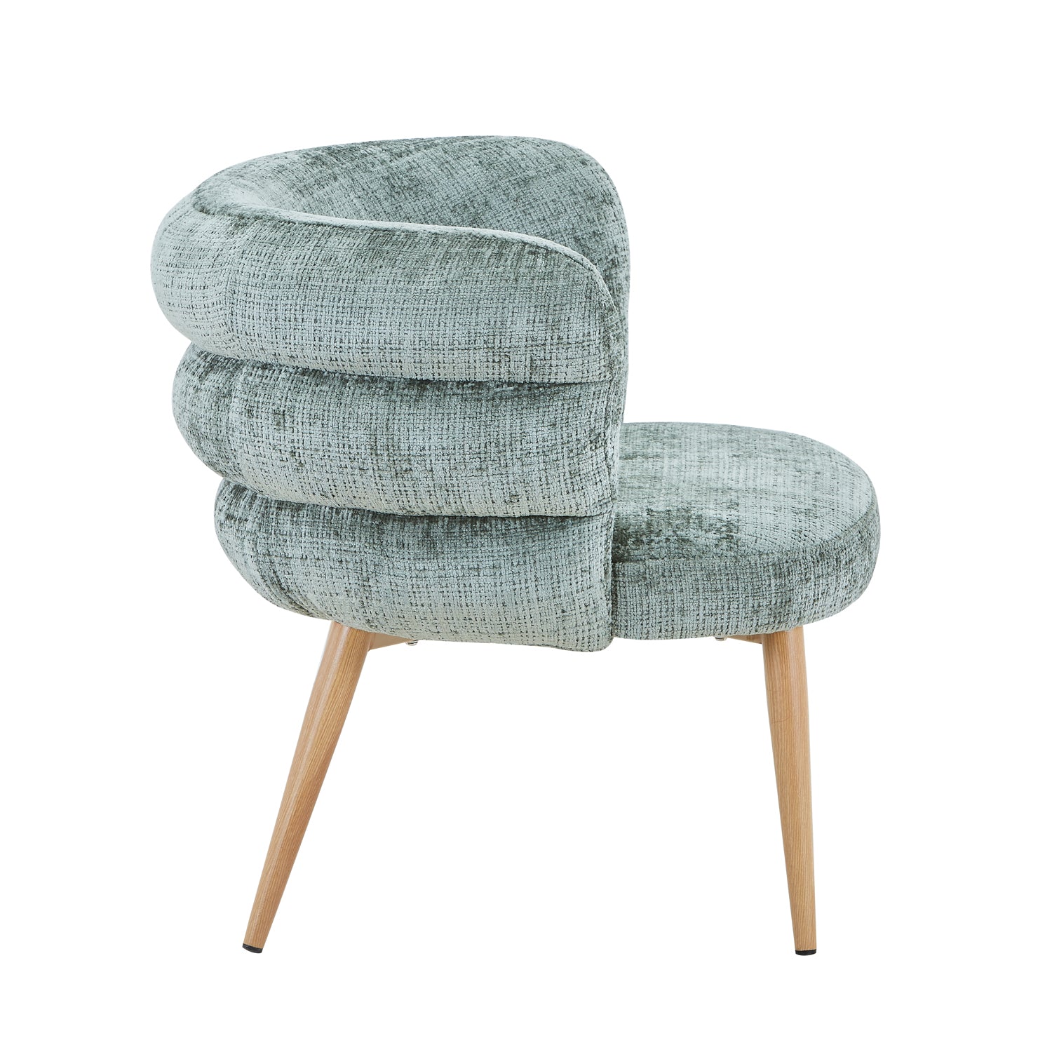 Poltrona Elsa Chenille Menta, Natural