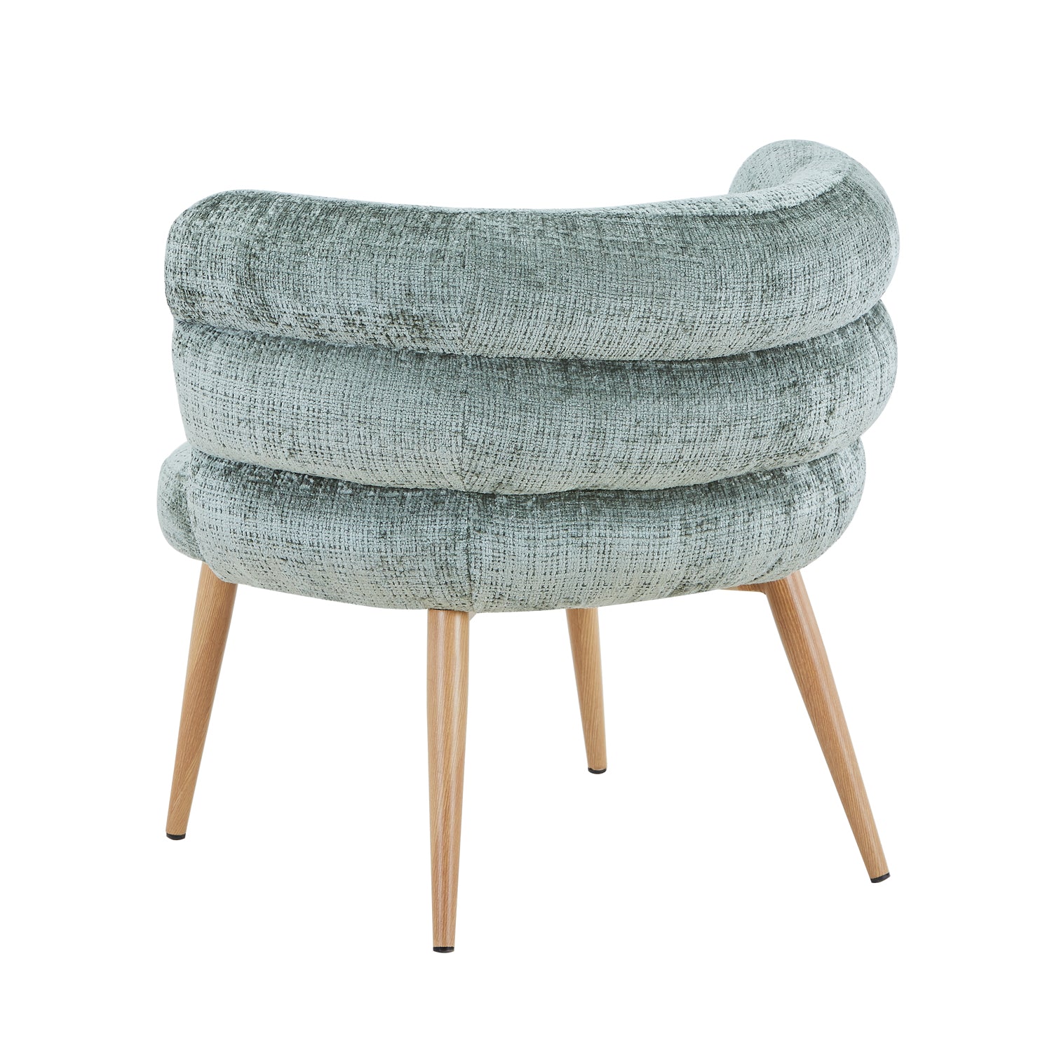 Poltrona Elsa Chenille Menta, Natural