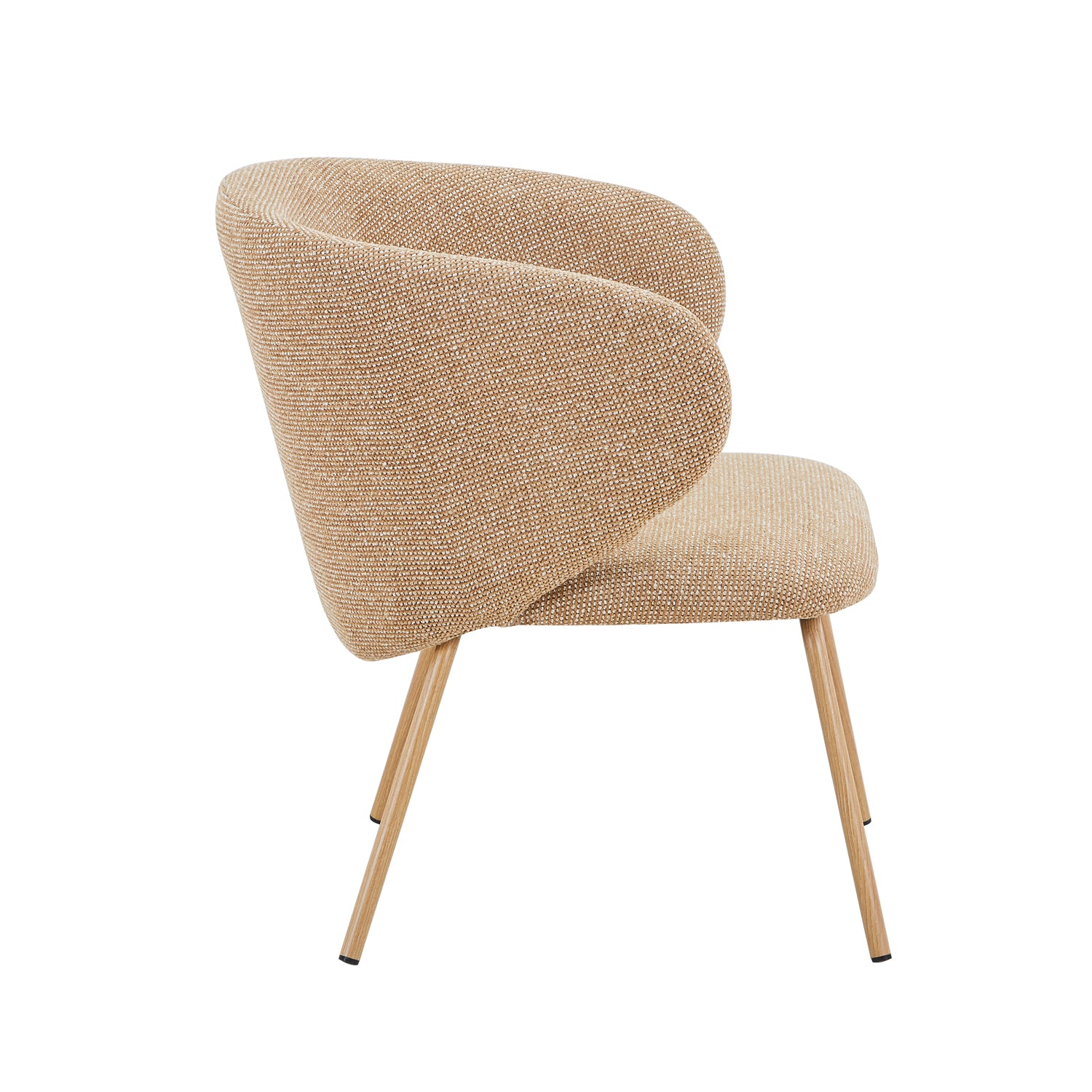 Poltrona Ginna Lino Mostaza, Natural