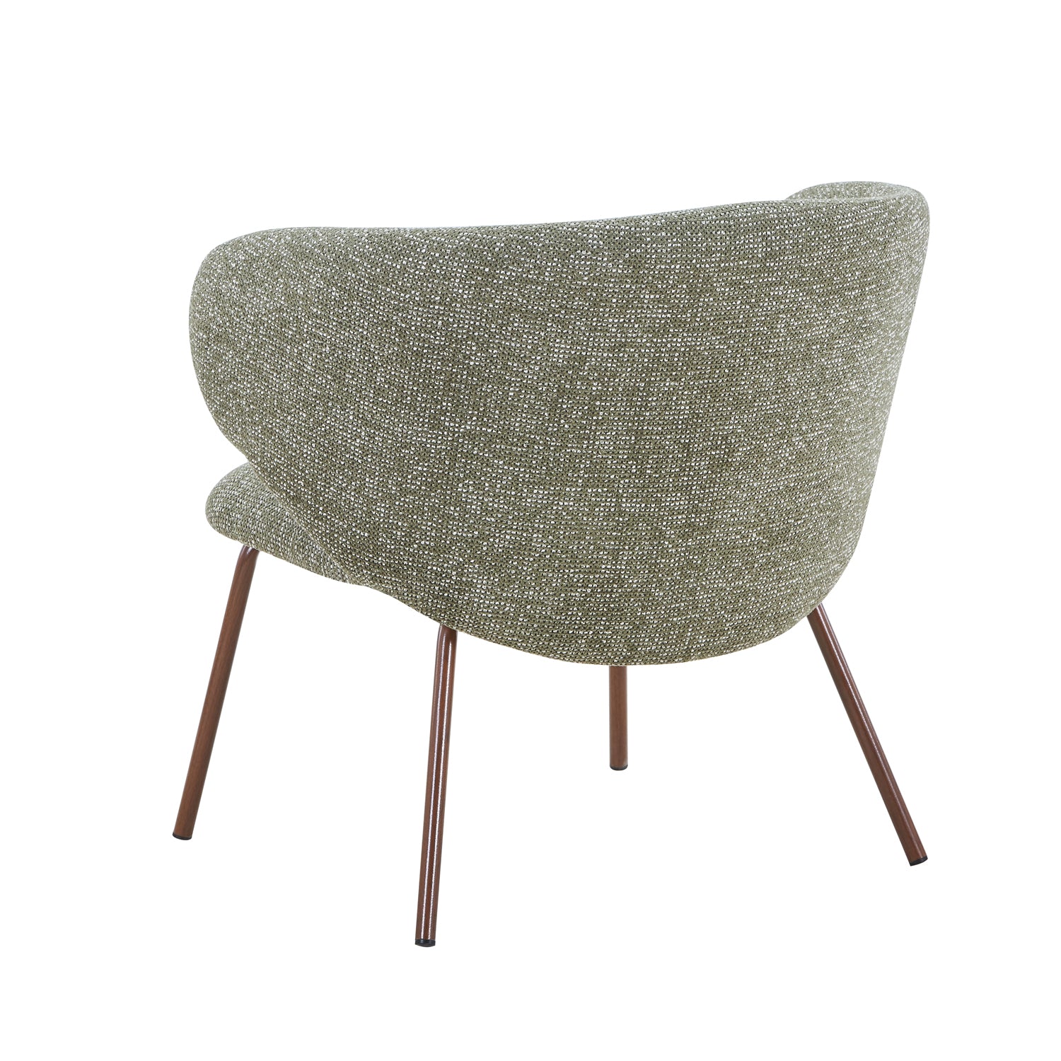 Poltrona Ginna Lino Verde, Natural Oscuro