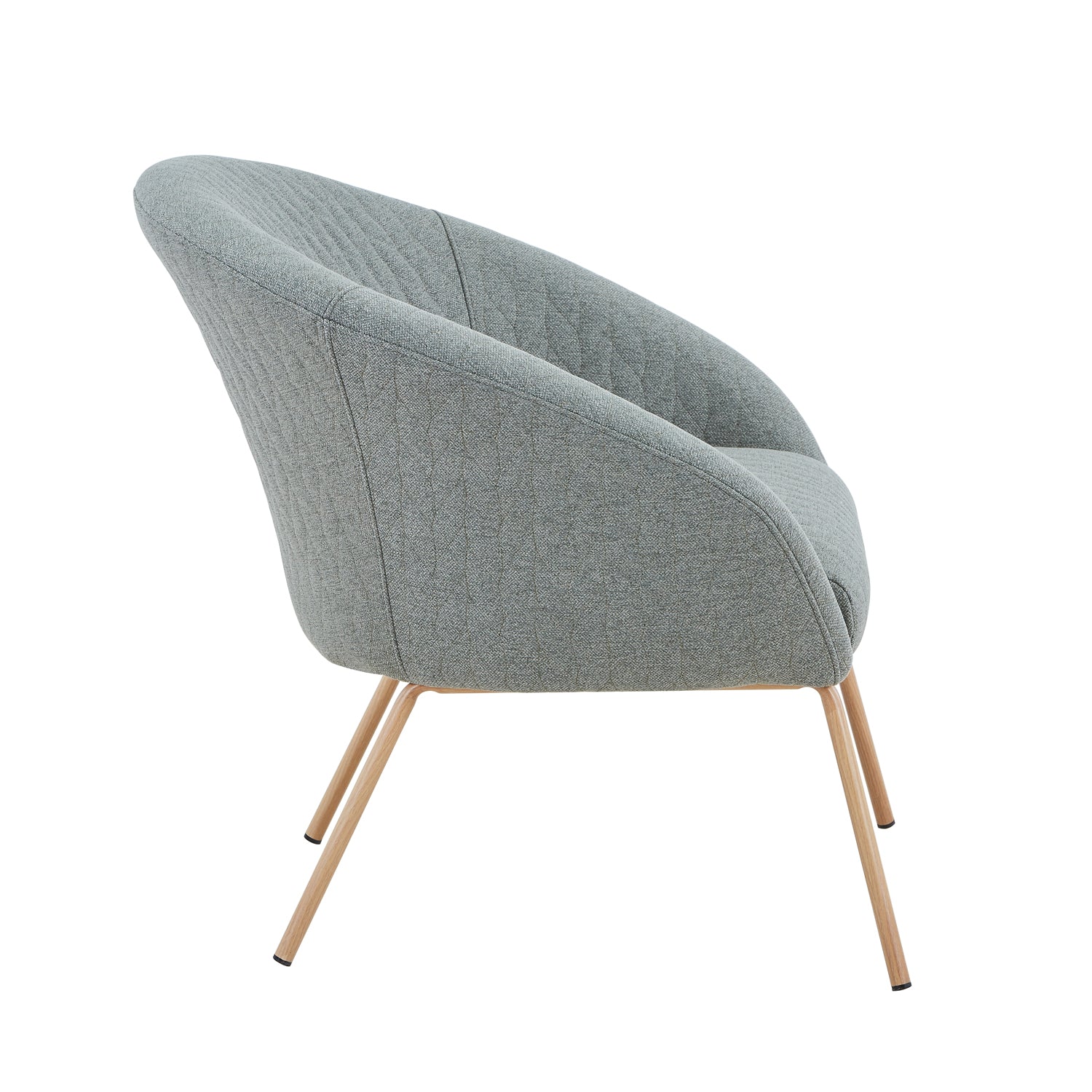 Poltrona Saray Lino Verde, Natural