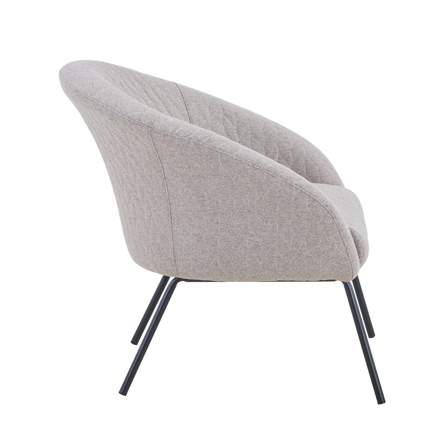 Poltrona Saray Lino Taupe, Negro