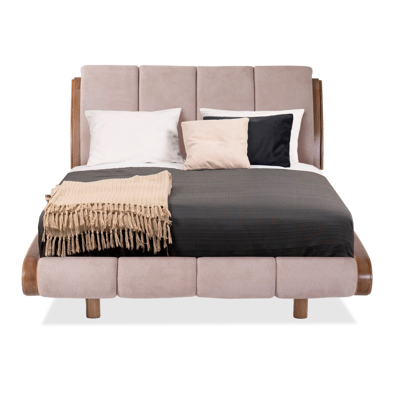 Cama Doble Estambul Beige, Natural
