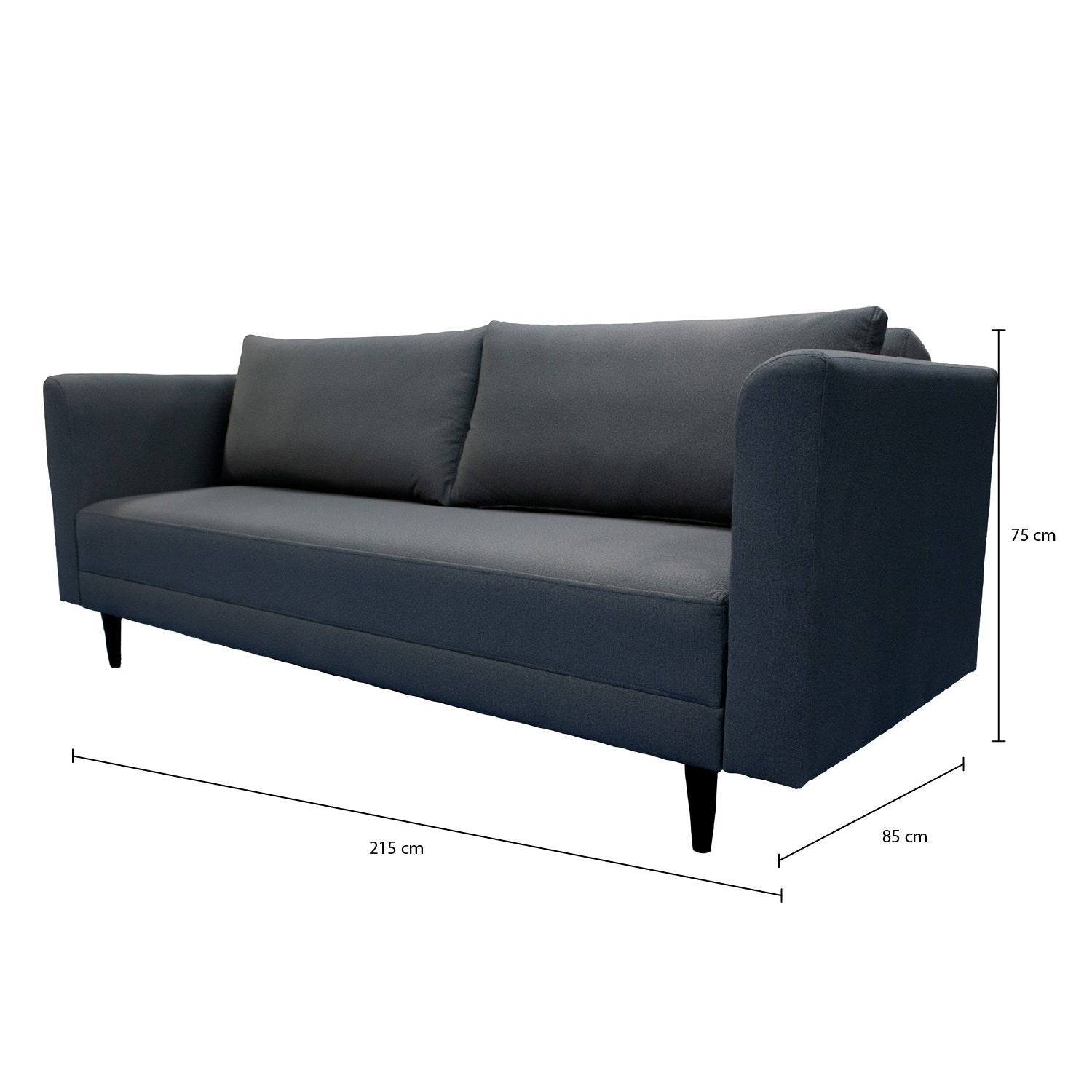 Sofá Cama Amberes Velvet Yalel Gris, Caoba