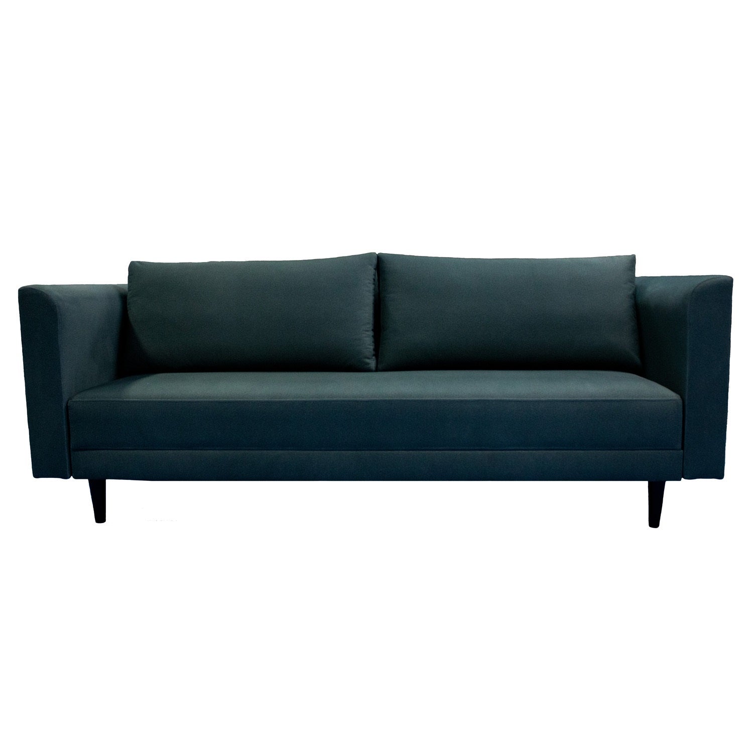 Sofá Cama Amberes Velvet Yalel Petróleo, Caoba