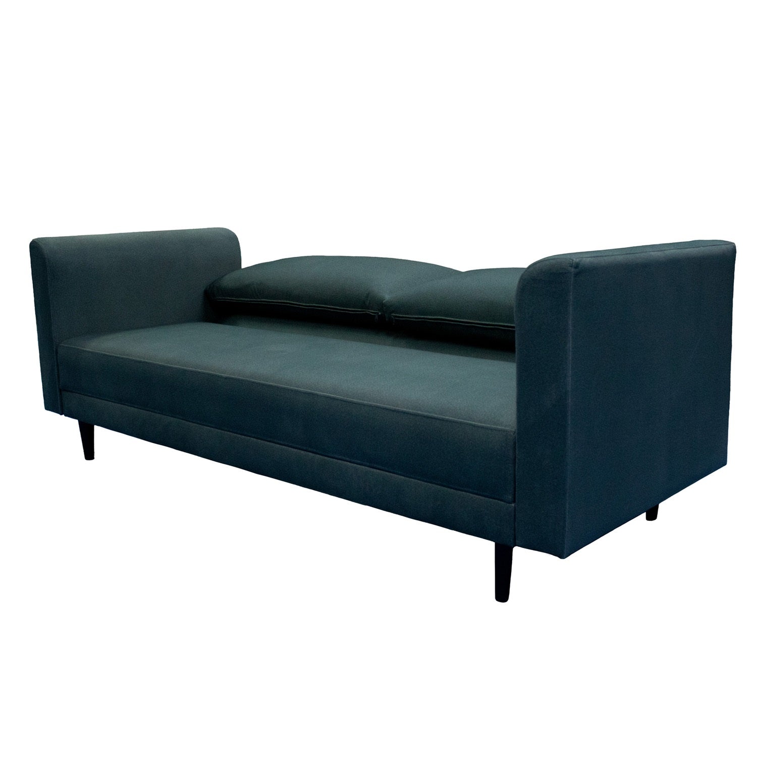Sofá Cama Amberes Velvet Yalel Petróleo, Caoba