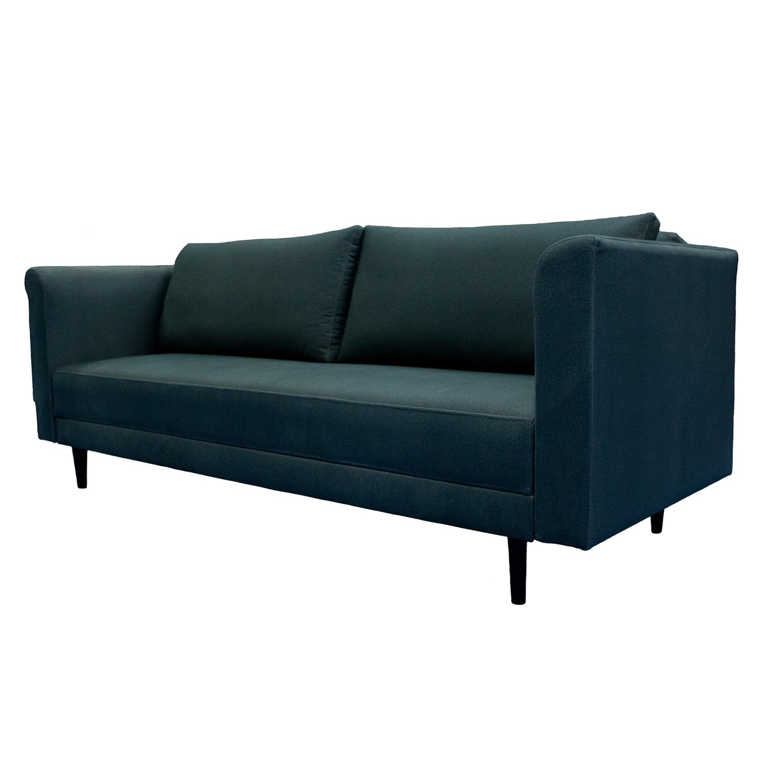Sofá Cama Amberes Velvet Yalel Petróleo, Caoba