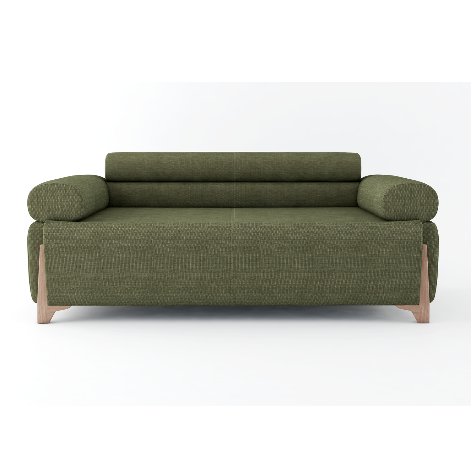 Sofá 3 Puestos Larisa Idilio Verde, Natural