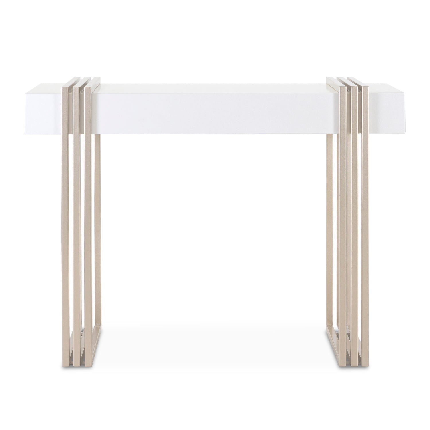 Consola Manhattan Blanco Perla, Champaña