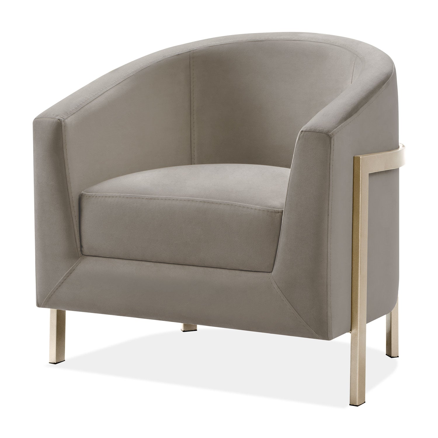 Poltrona Berlin Velvet Beige, Champaña