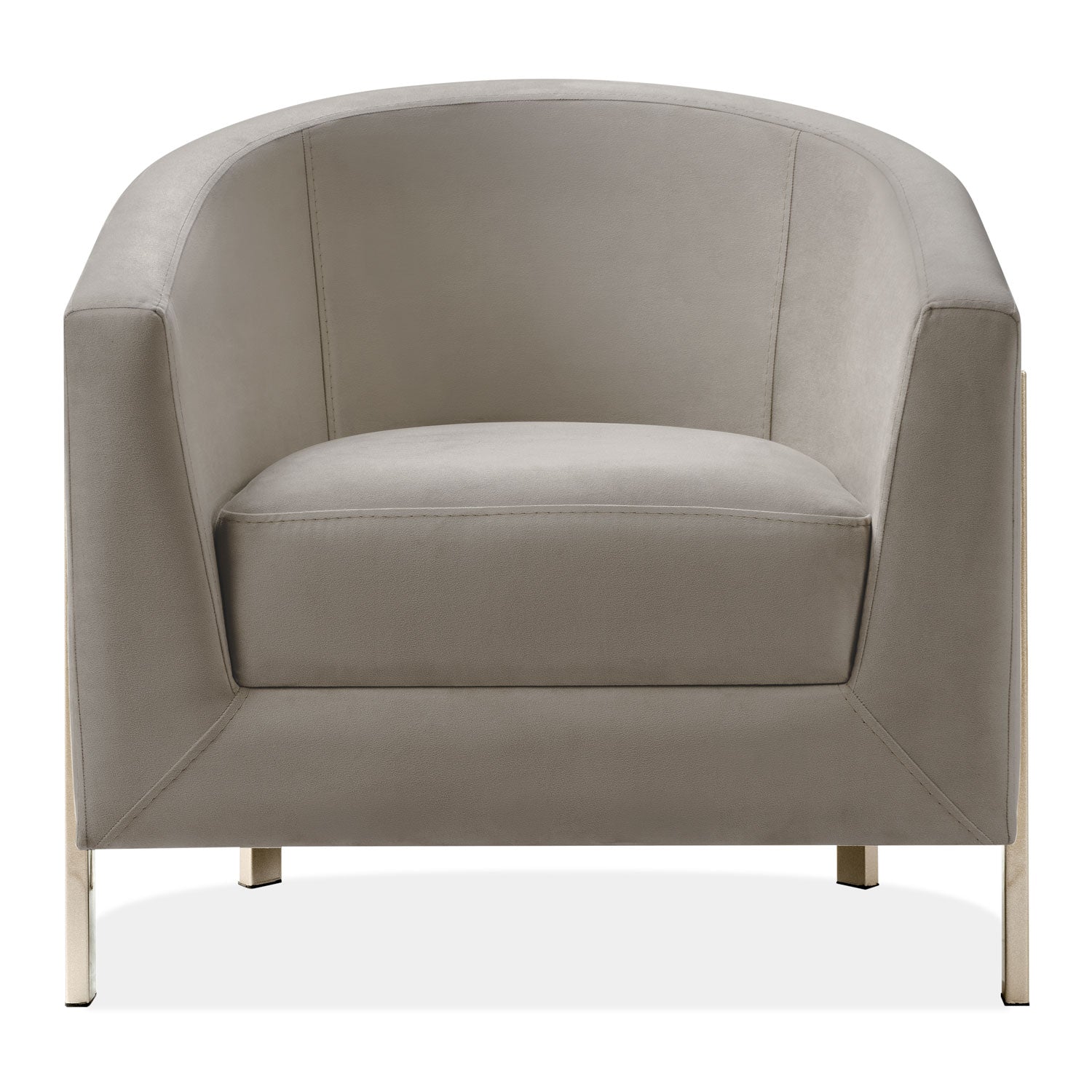 Poltrona Berlin Velvet Beige, Champaña
