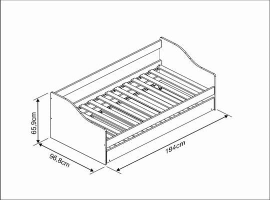 Cama Nido 0.90 Elah Blanco