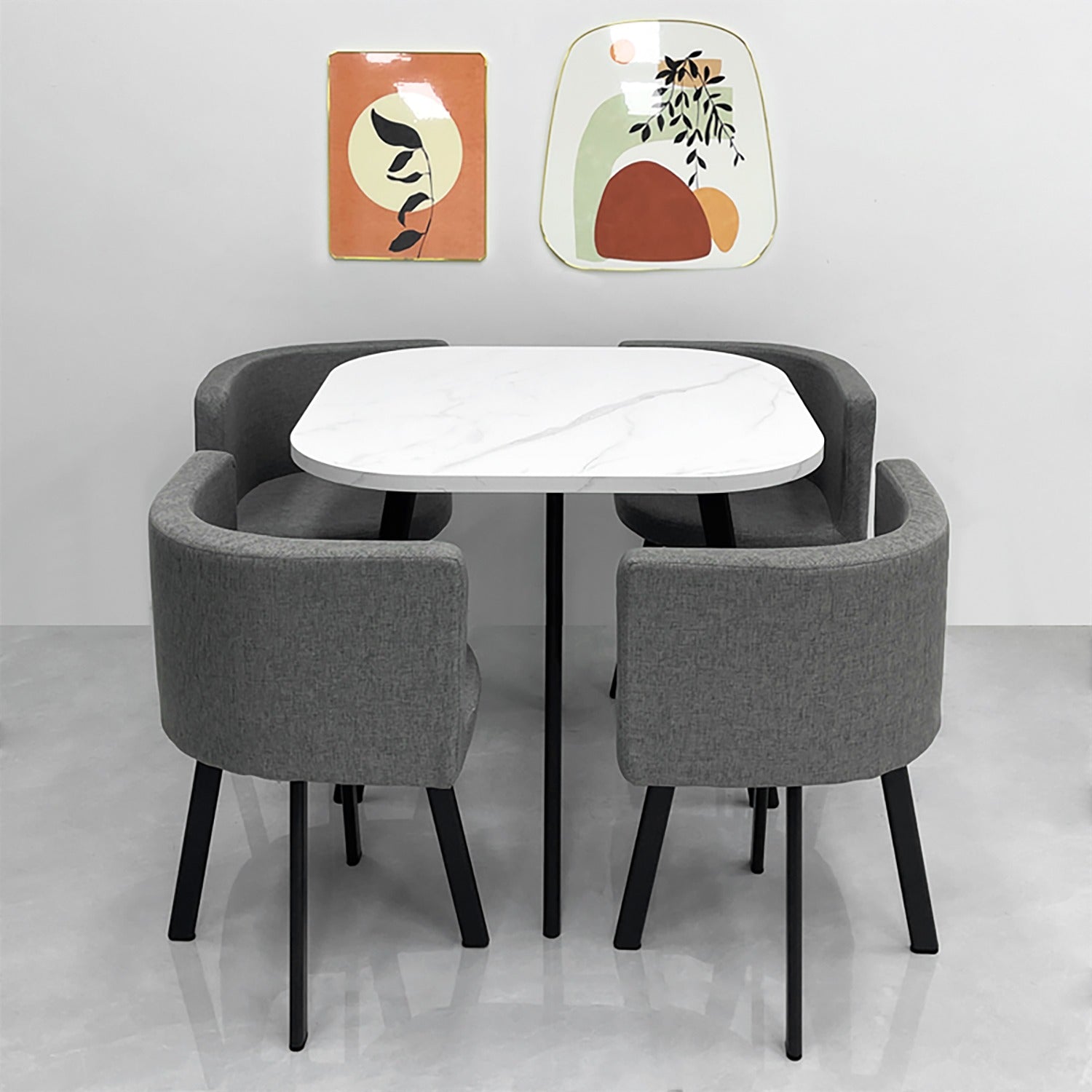 Comedor 4 Puestos Alec Gris