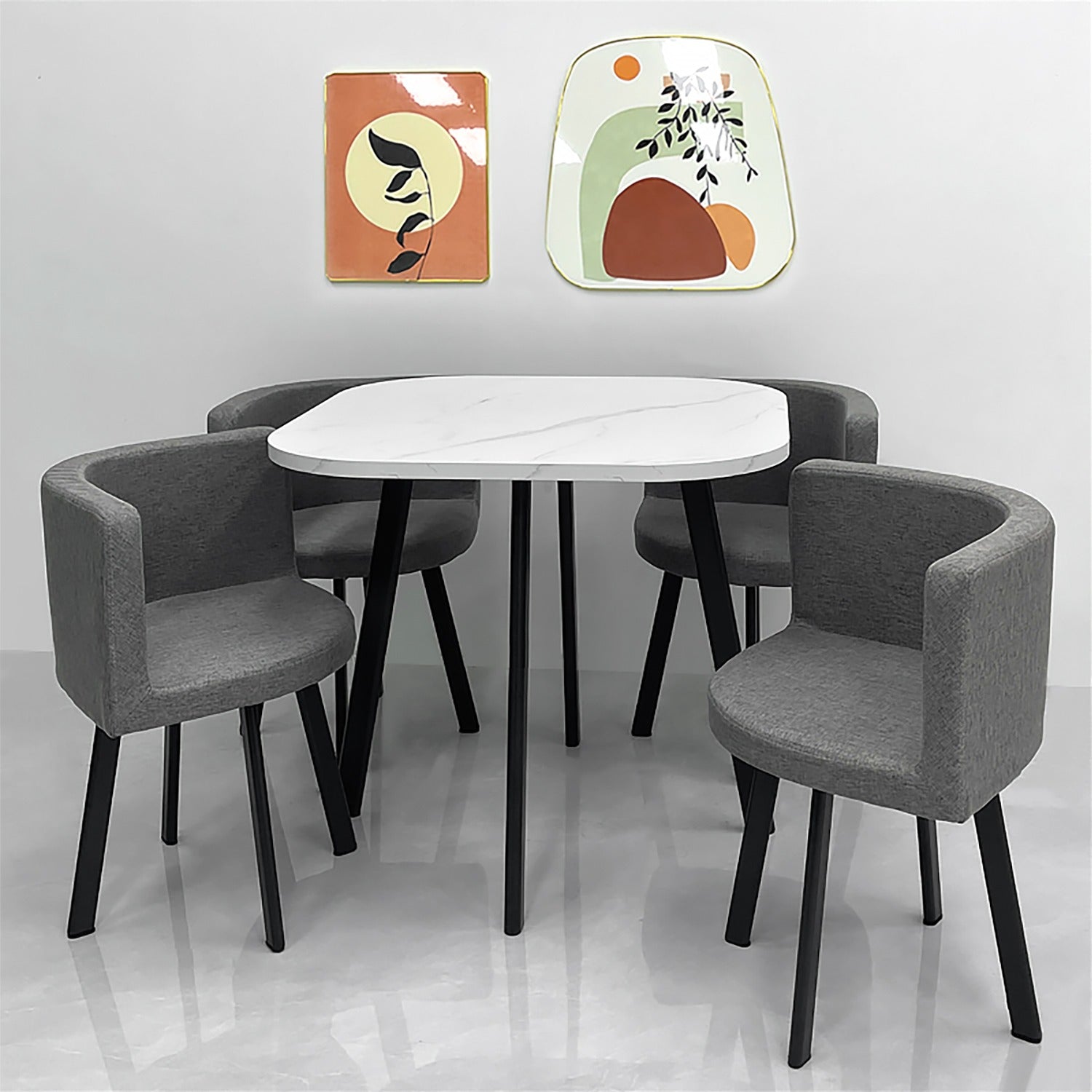 Comedor 4 Puestos Alec Gris