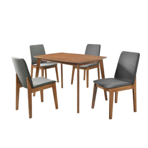 Comedor 4 Puestos Albi Gris Plomo