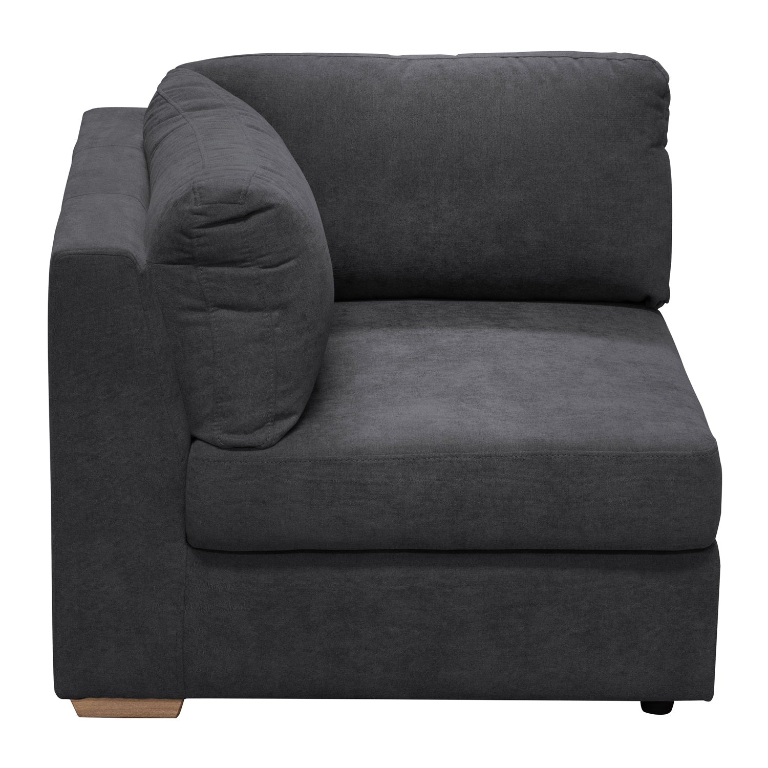 Sofá 3 Puestos Astro Microfibra Kazan Plomo, Natural 3 Pz