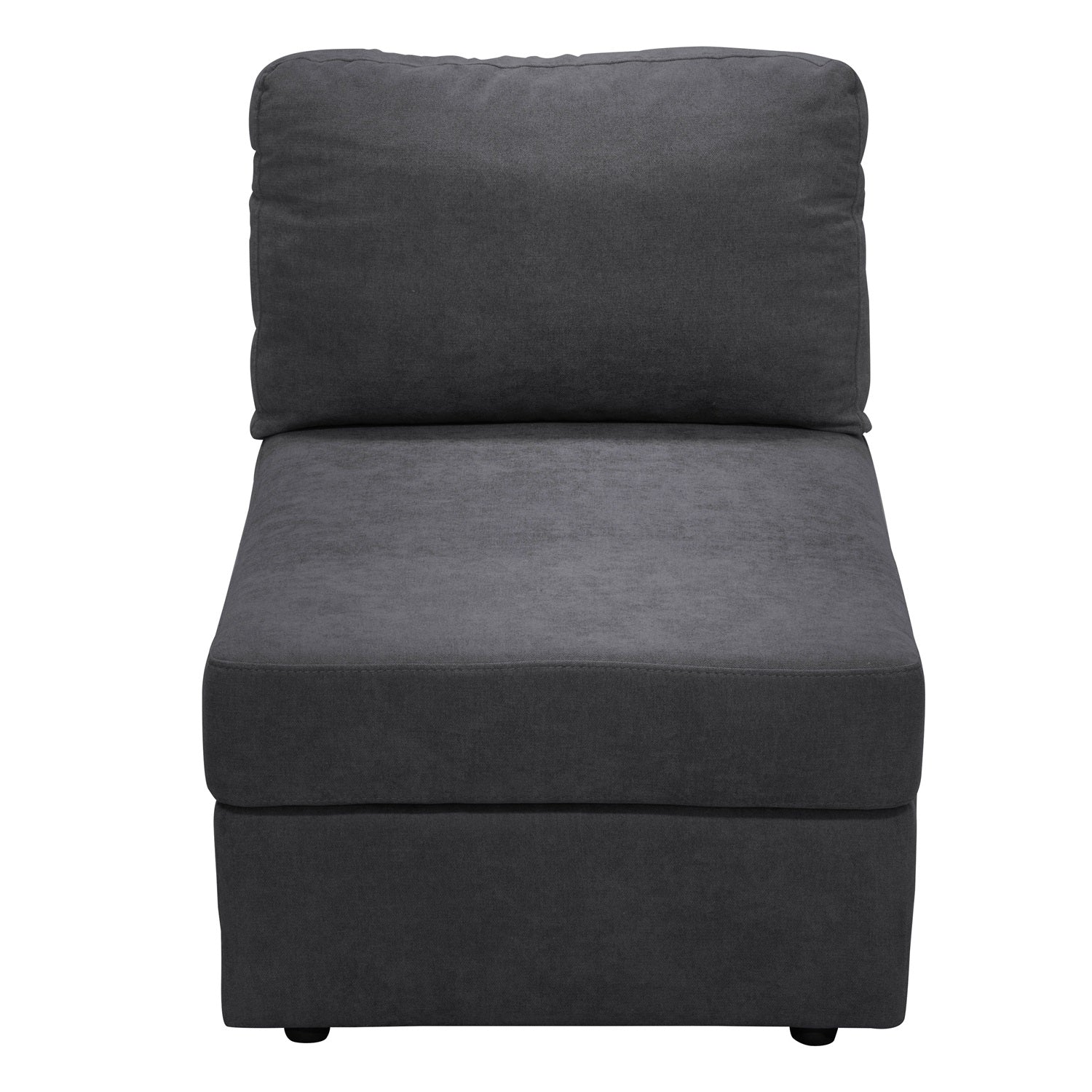 Sofá 3 Puestos Astro Microfibra Kazan Plomo, Natural 3 Pz