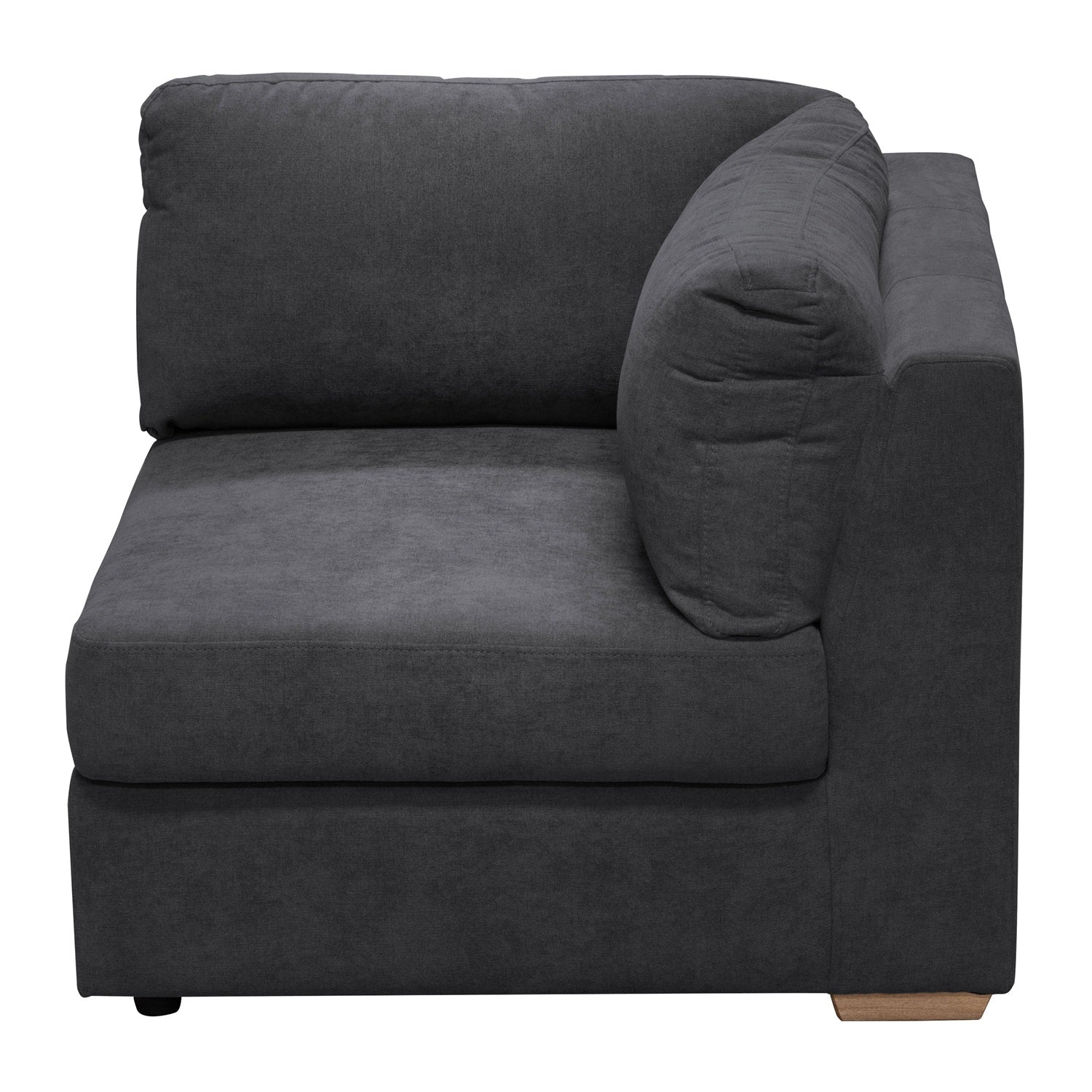 Sofá 3 Puestos Astro Microfibra Kazan Plomo, Natural 3 Pz