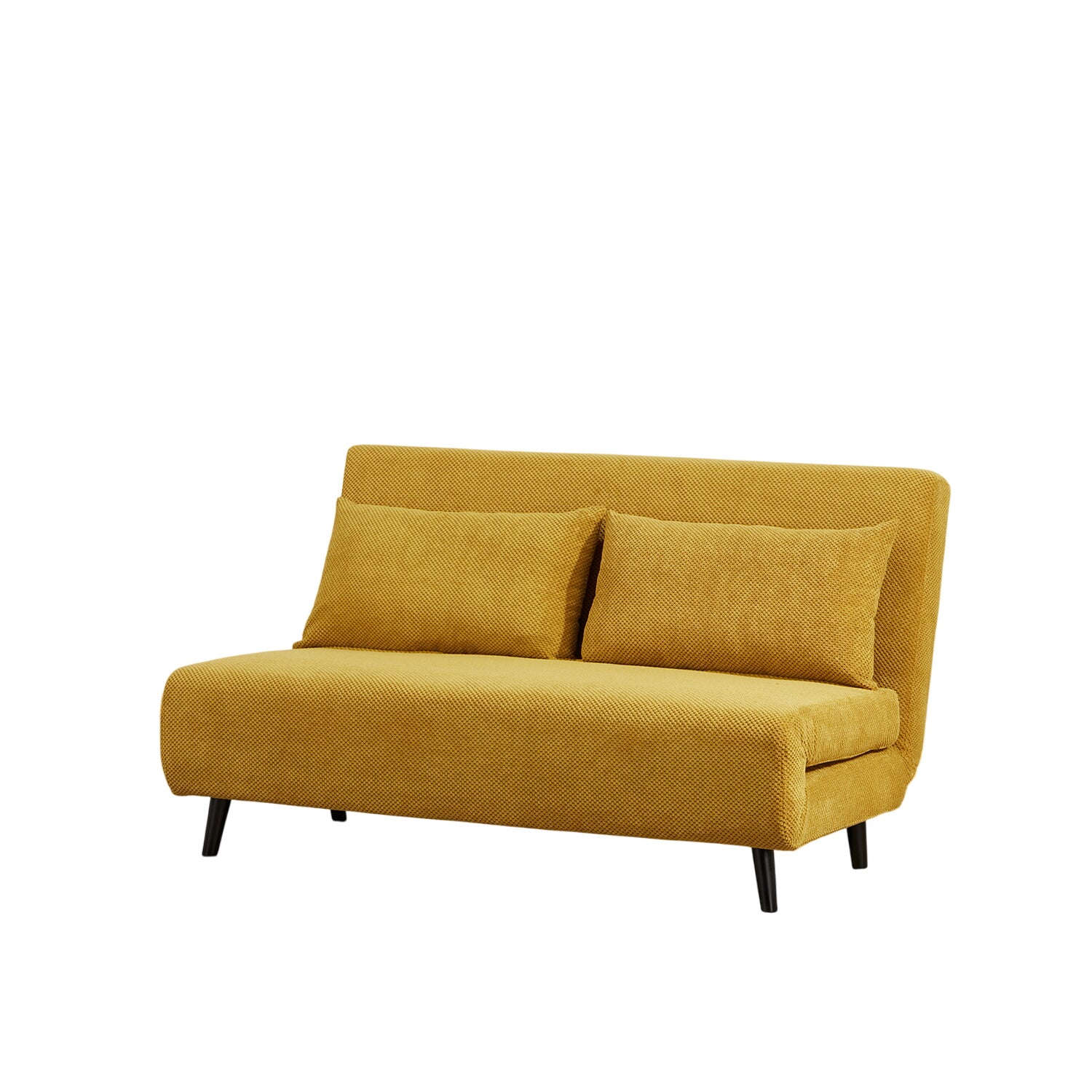 Sofa Cama Full Logan Microfibra Mostaza