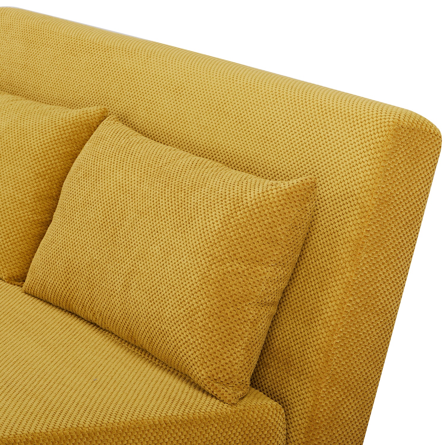 Sofa Cama Full Logan Microfibra Mostaza