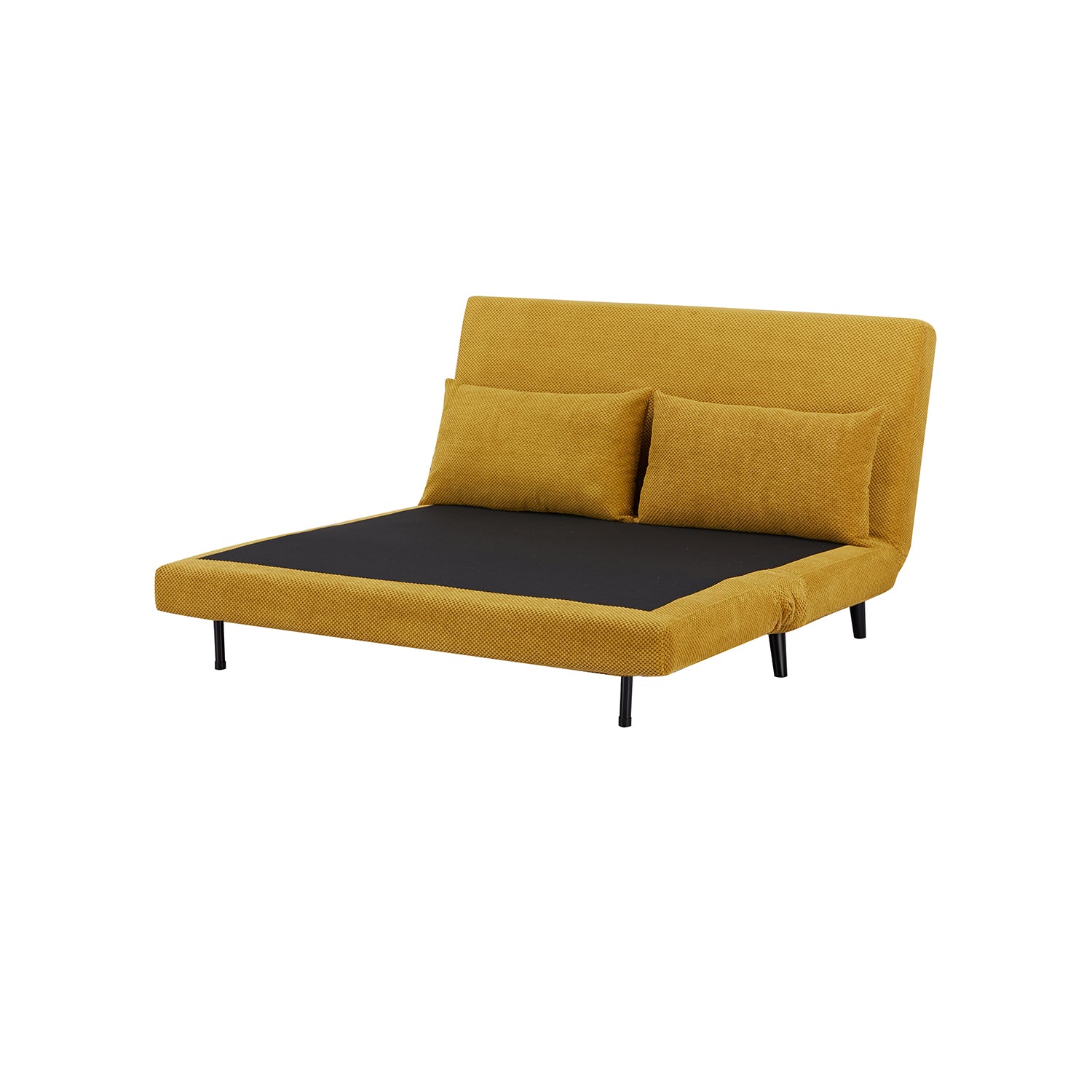 Sofa Cama Full Logan Microfibra Mostaza