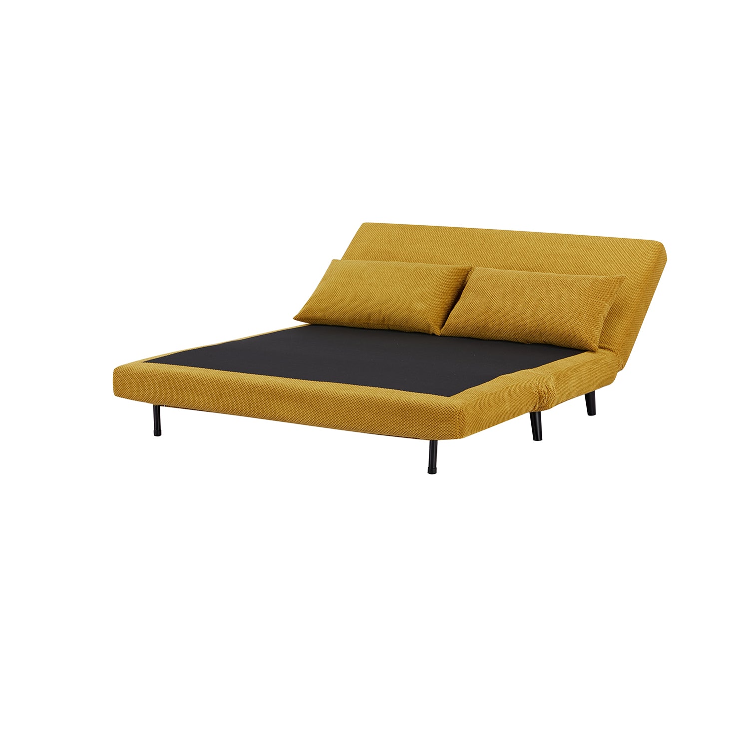 Sofa Cama Full Logan Microfibra Mostaza