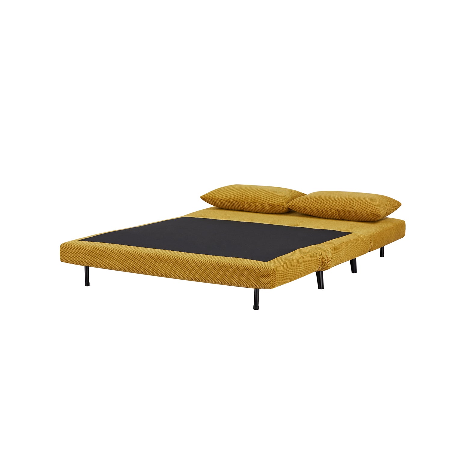 Sofa Cama Full Logan Microfibra Mostaza