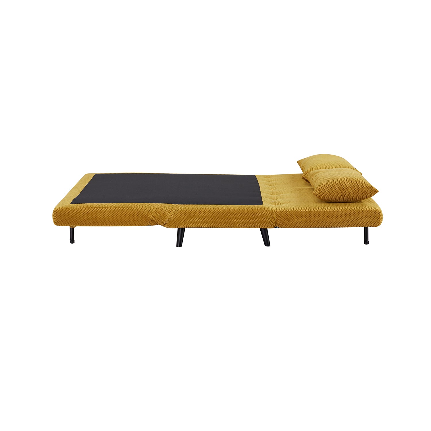 Sofa Cama Full Logan Microfibra Mostaza