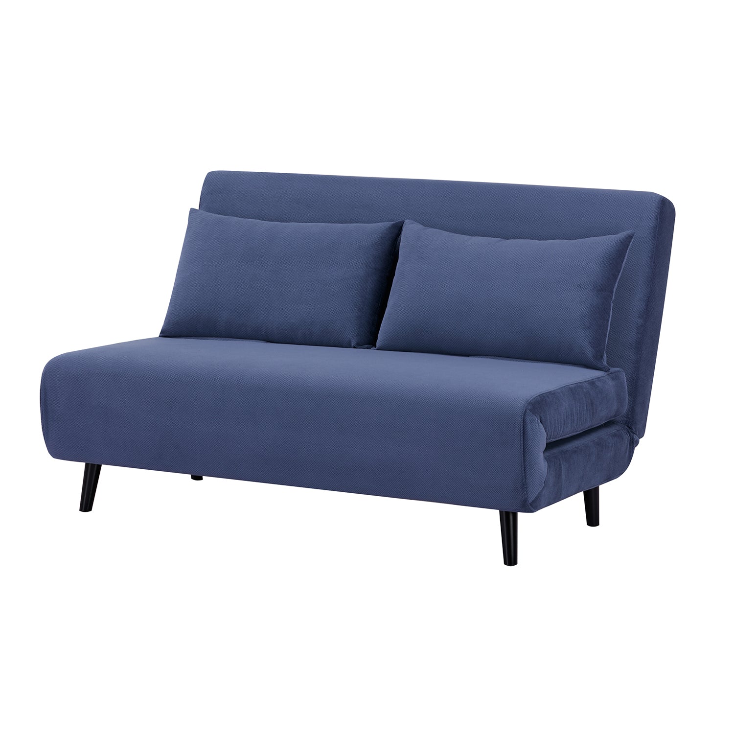 Sofa Cama Full Logan Microfibra Azul