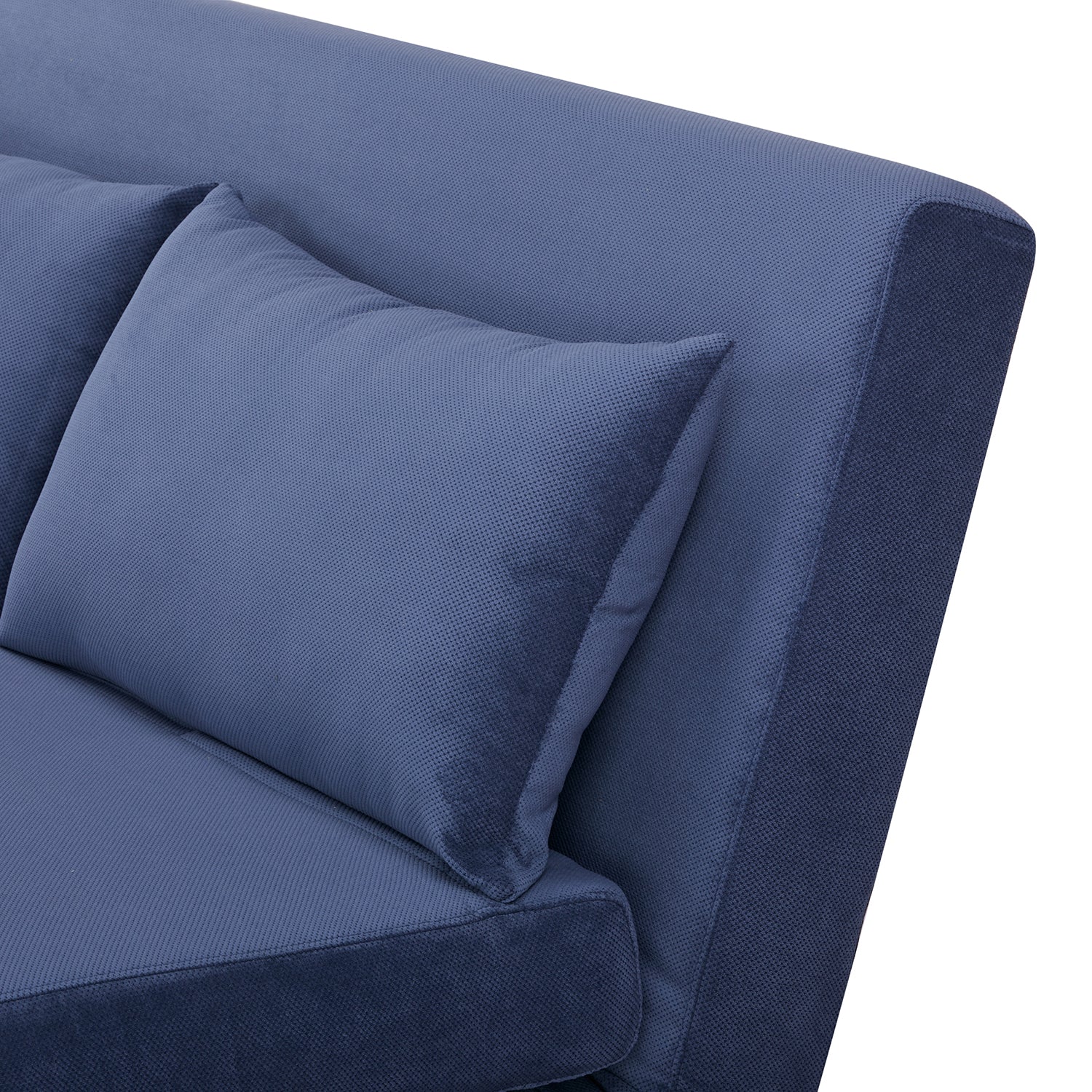 Sofa Cama Full Logan Microfibra Azul