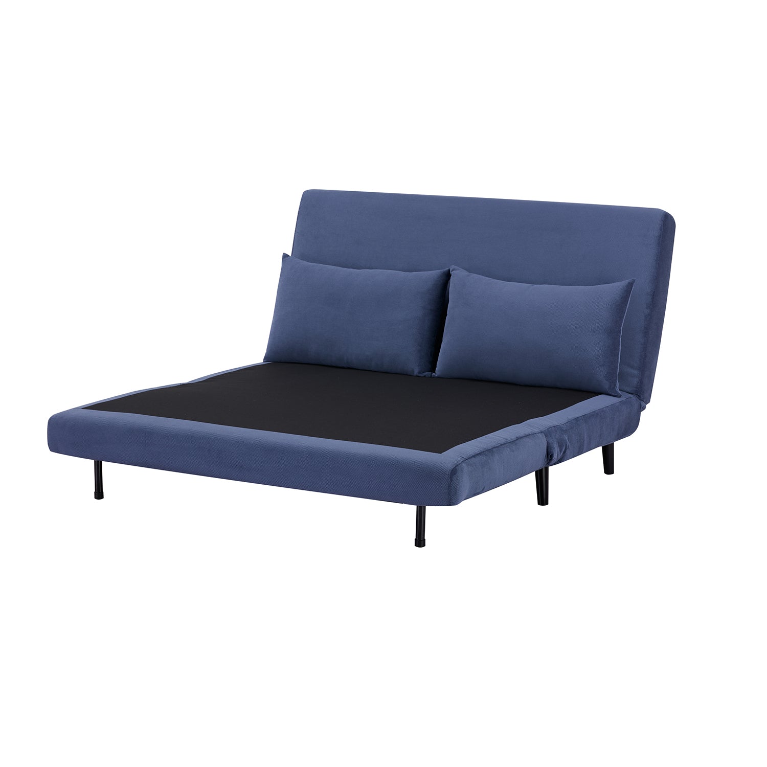 Sofa Cama Full Logan Microfibra Azul