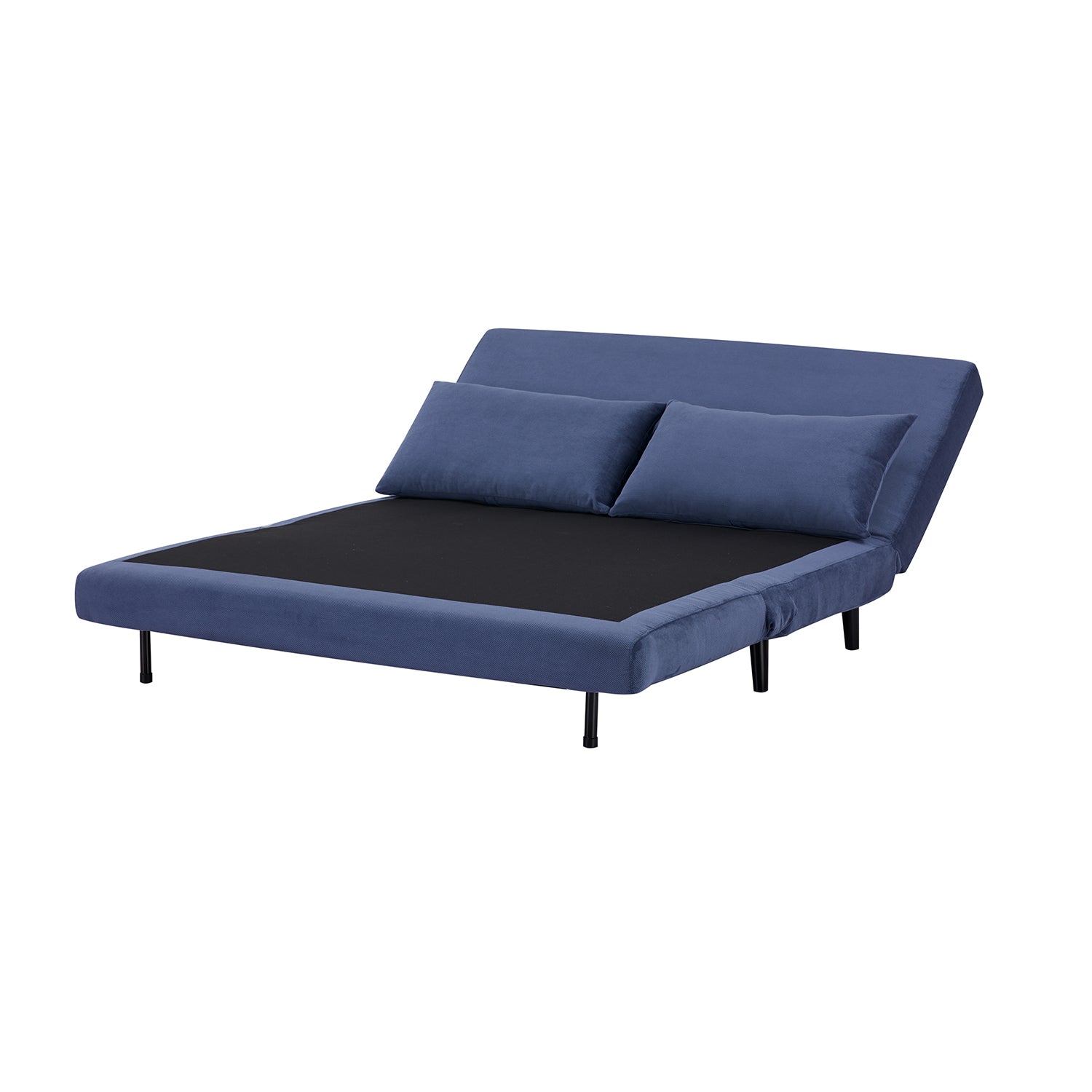 Sofa Cama Full Logan Microfibra Azul