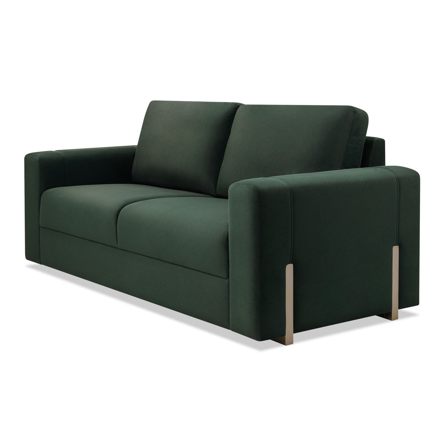 Sofá 3 Puestos Sevilla Velvet Verde, Champaña