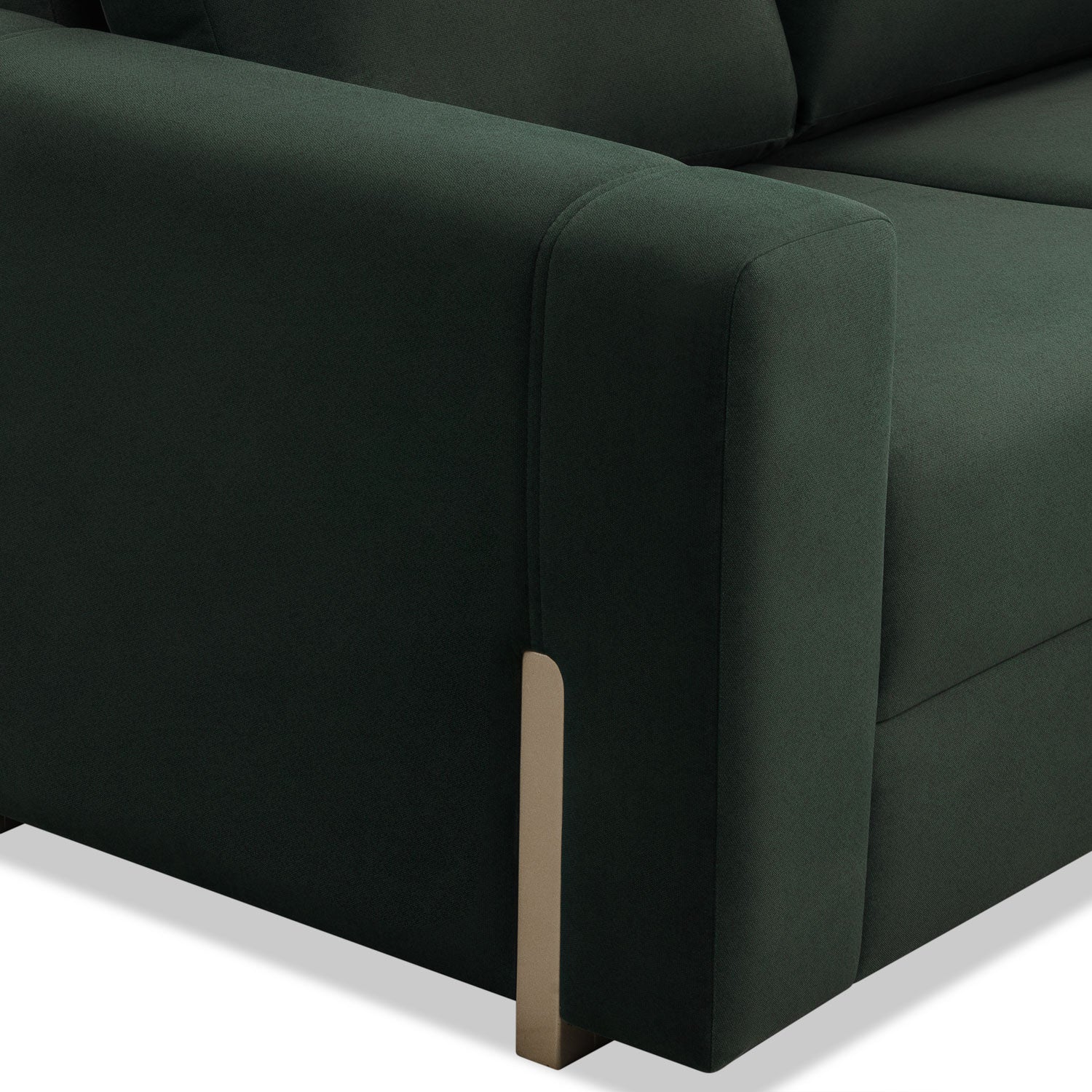 Sofá 3 Puestos Sevilla Velvet Verde, Champaña