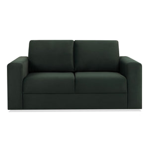 Sofá 2 Puestos Sevilla Velvet Verde, Champaña