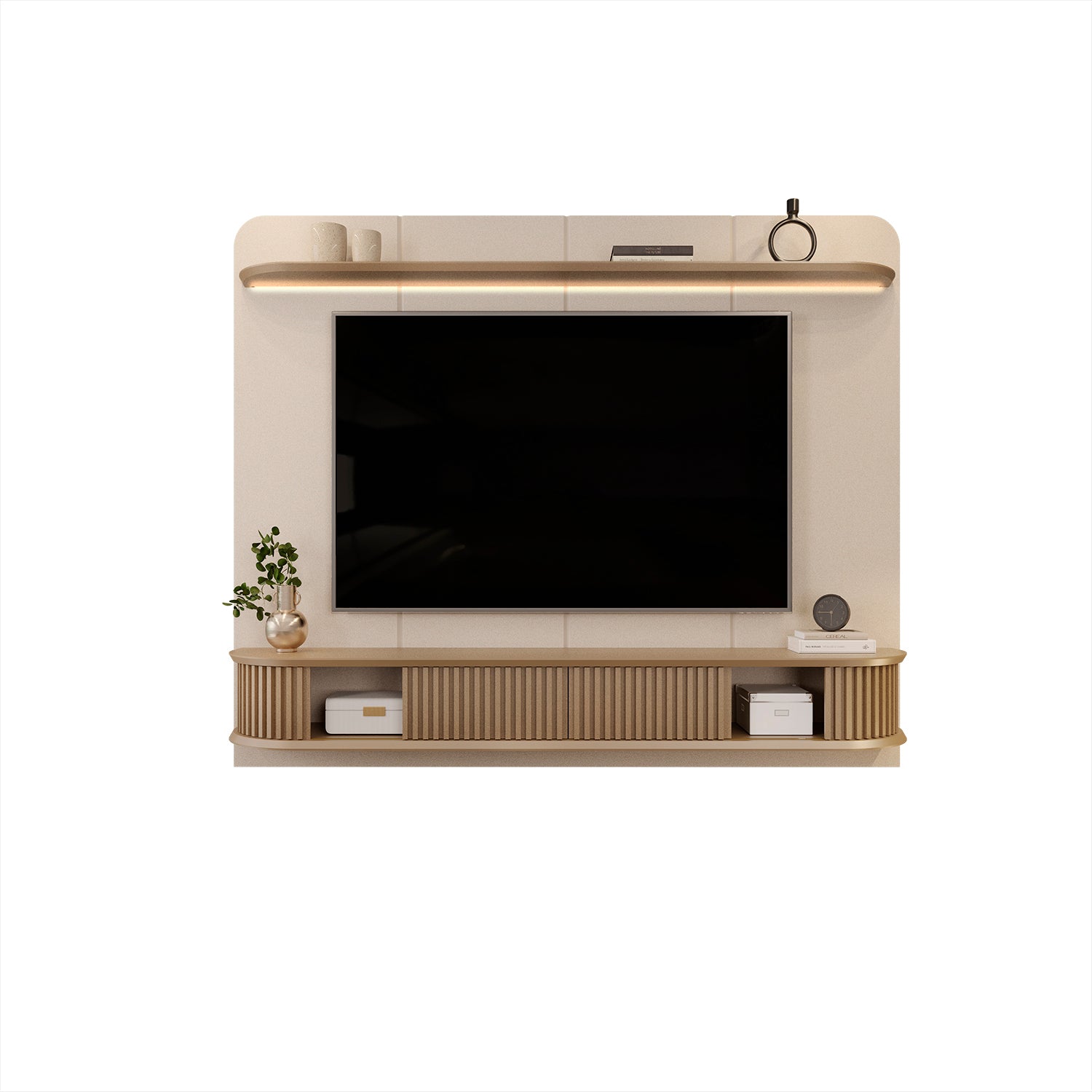 Panel De Tv Cami 215X169X38 Perla Champana