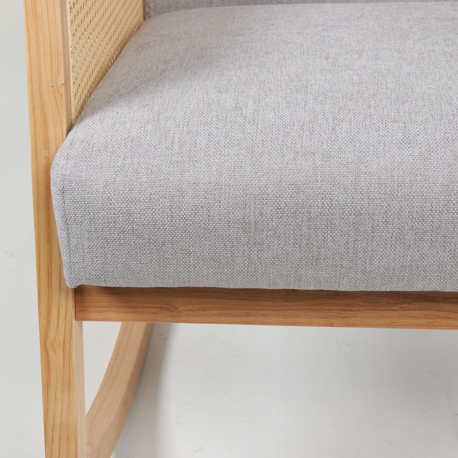 Poltrona Mecedora Bari Lino Beige